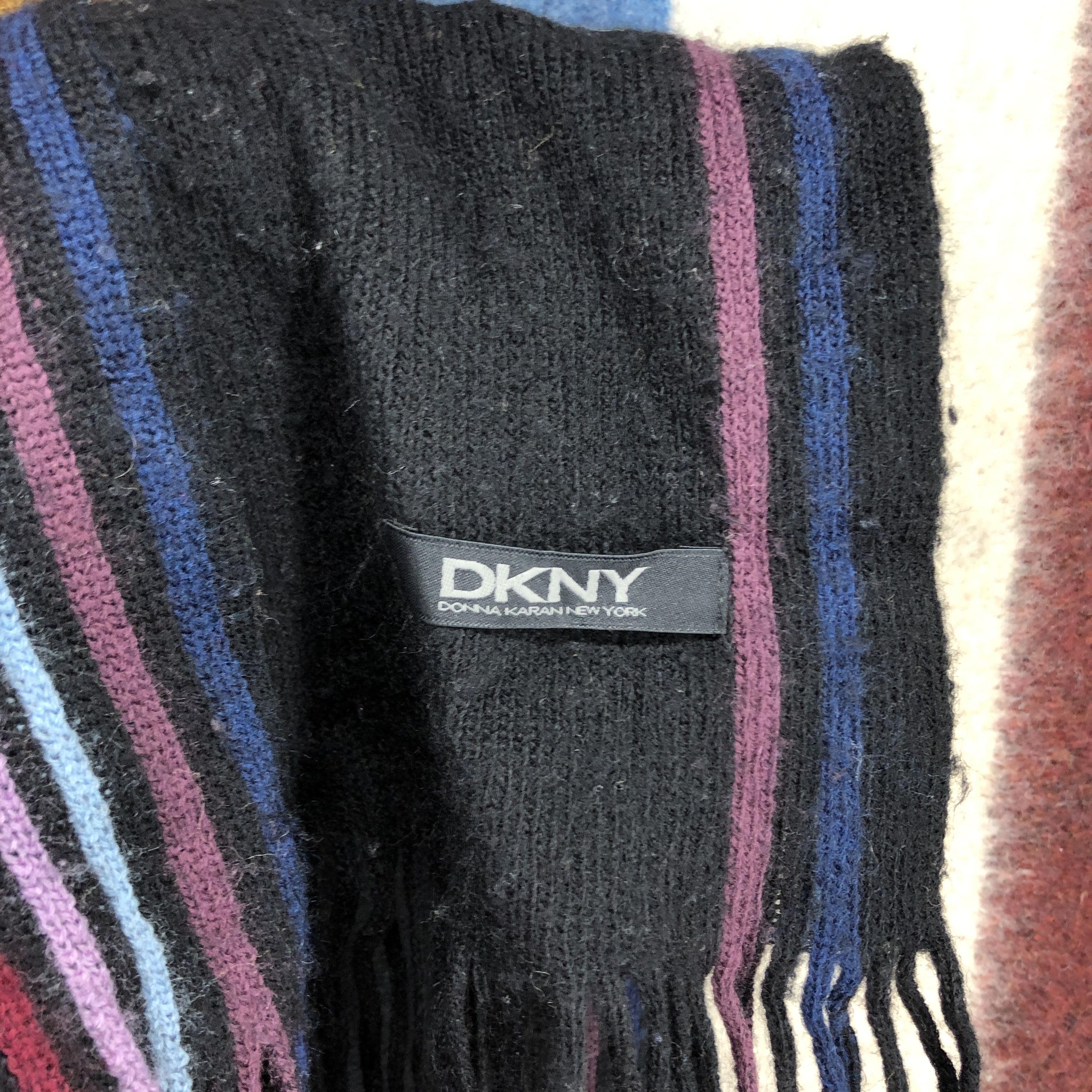 DKNY DKNY Stripe Muffler Scarf #0742/AF Size ONE SIZE - 4 Thumbnail