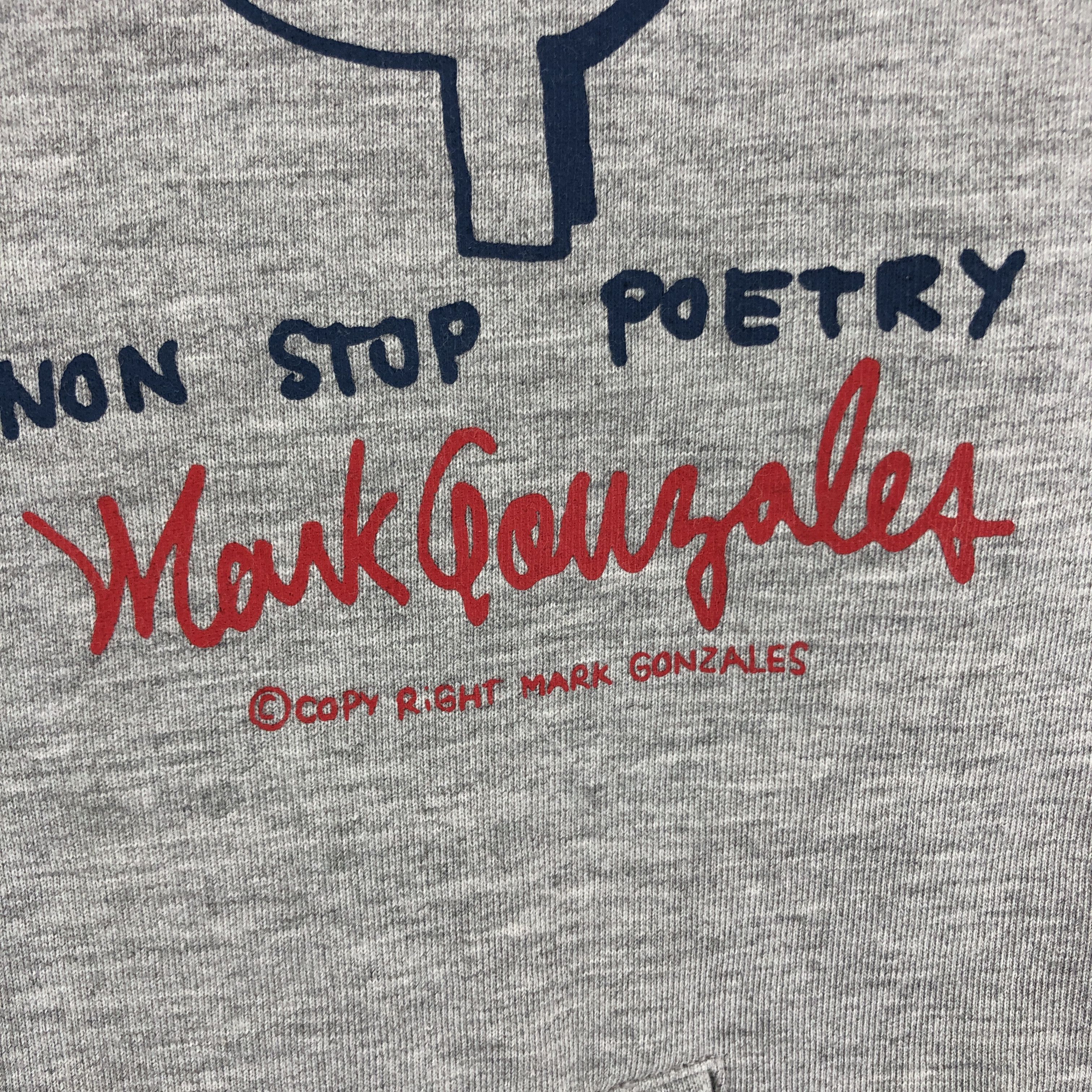 Designer MARK GONZALES Button Down Sweatshirt #2000-53 Size US S / EU 44-46 / 1 - 4 Thumbnail