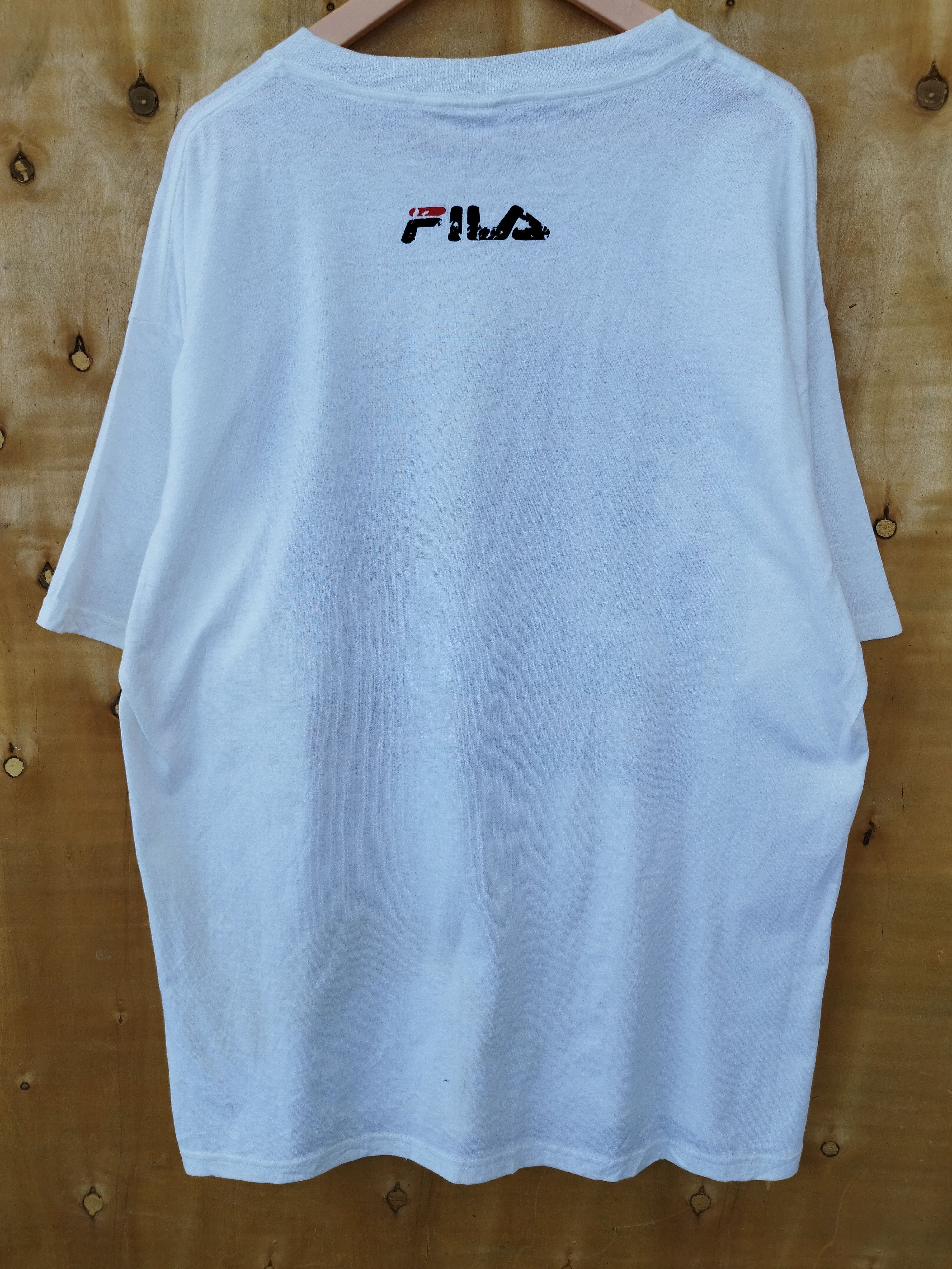 Fila 🔥 Vintage 90s Vintage Fila t shirt big logo Size US XL / EU 56 / 4 - 5 Thumbnail