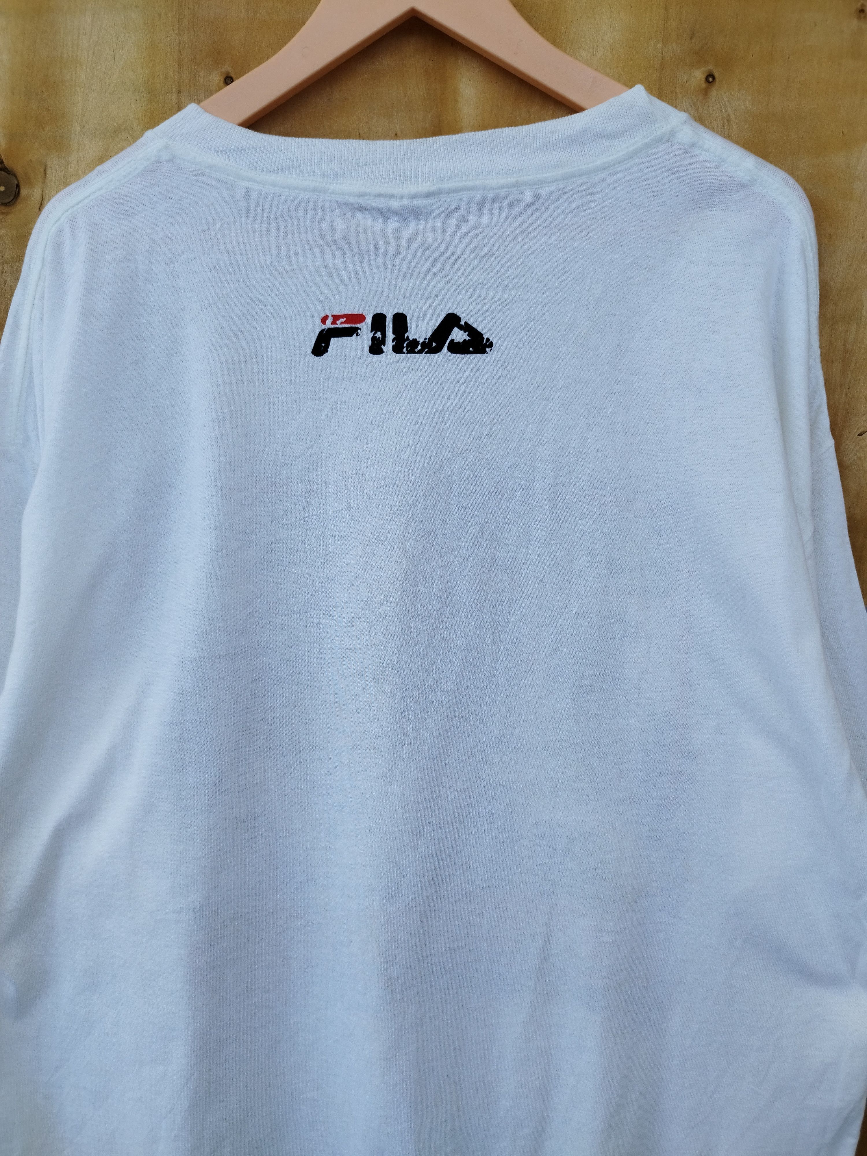 Fila 🔥 Vintage 90s Vintage Fila t shirt big logo Size US XL / EU 56 / 4 - 4 Thumbnail