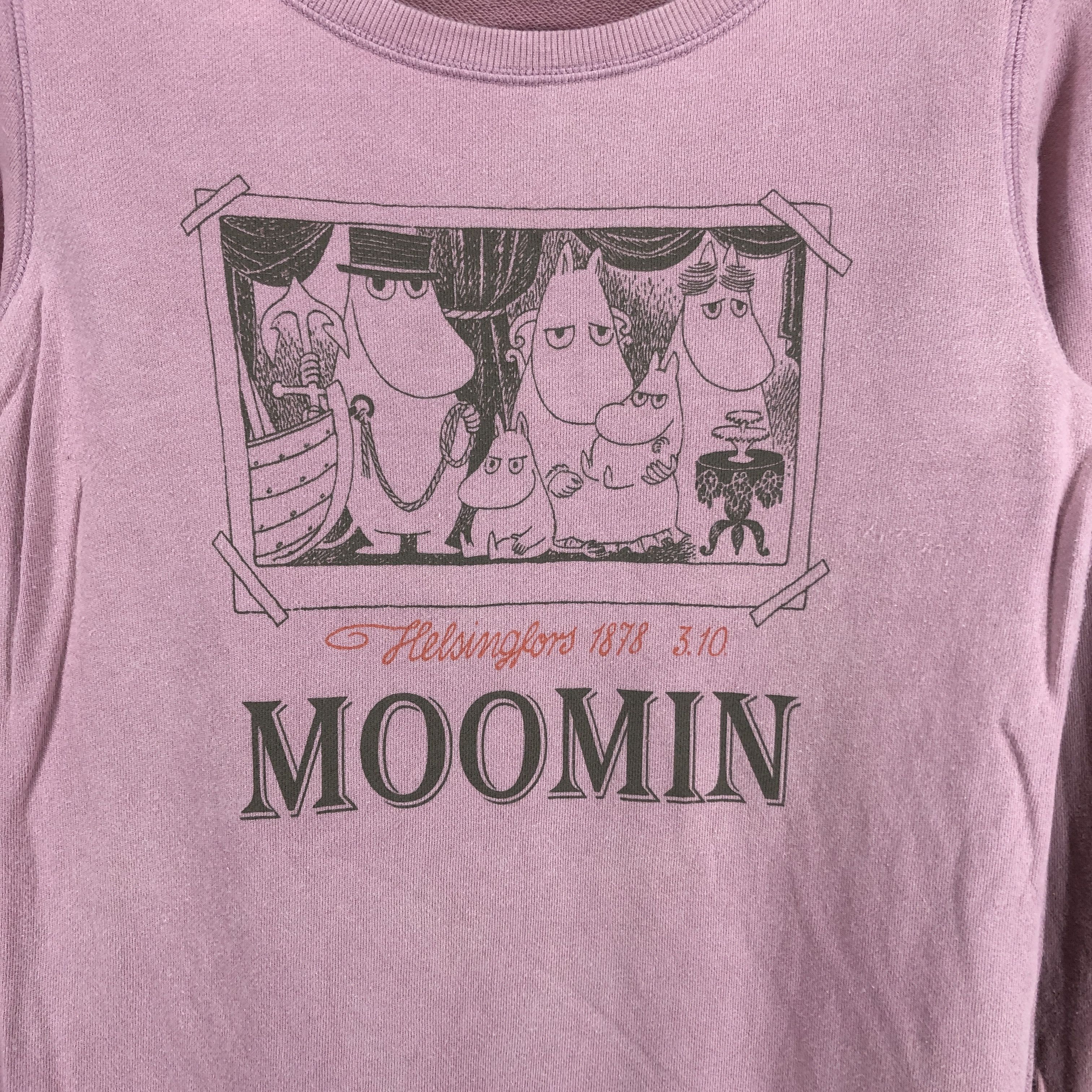 Cartoon Network × Uniqlo MOOMIN Family Crew Neck Sweatshirt #2801-102 Size S / US 4 / IT 40 - 2 Thumbnail