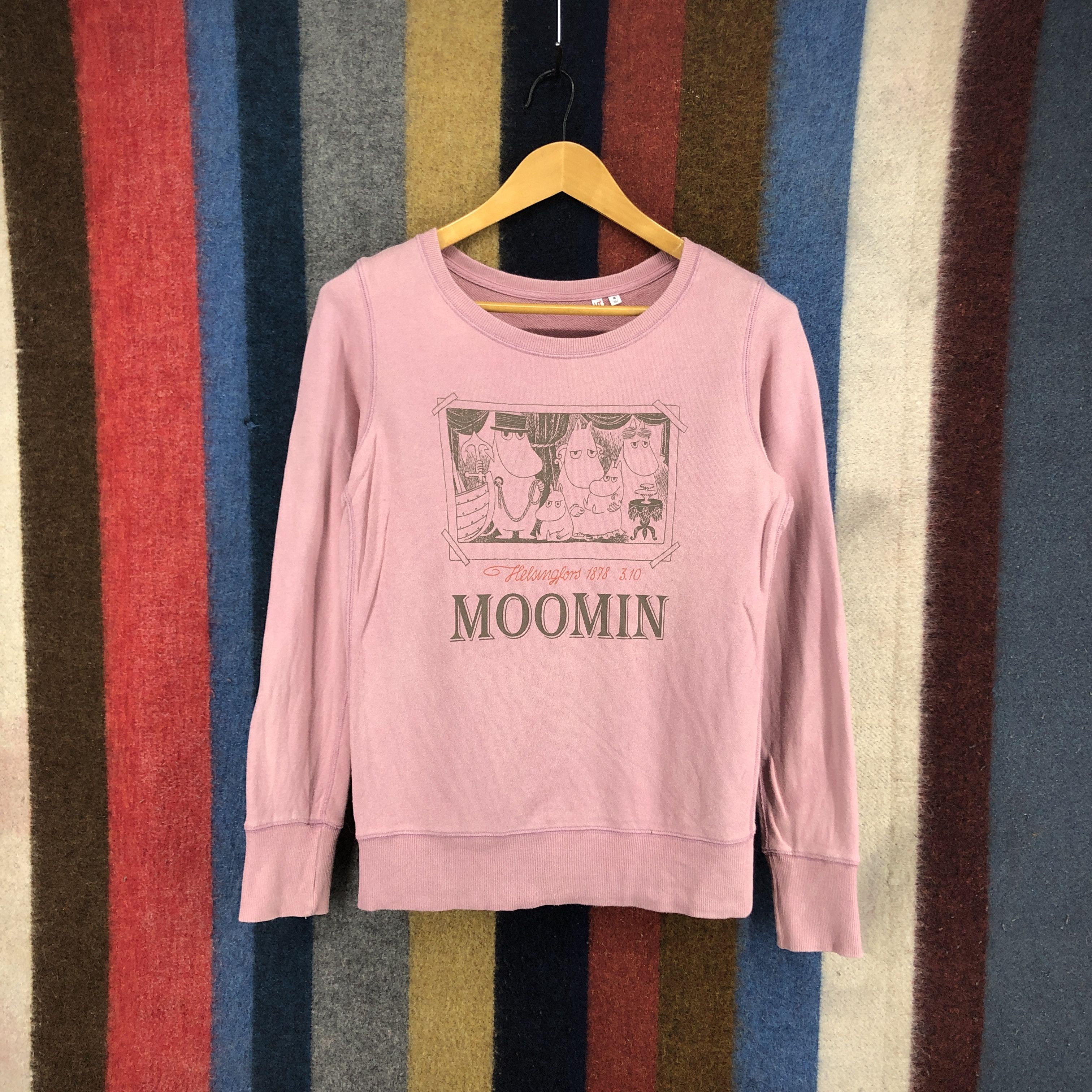 Cartoon Network × Uniqlo MOOMIN Family Crew Neck Sweatshirt #2801-102 Size S / US 4 / IT 40 - 1 Thumbnail