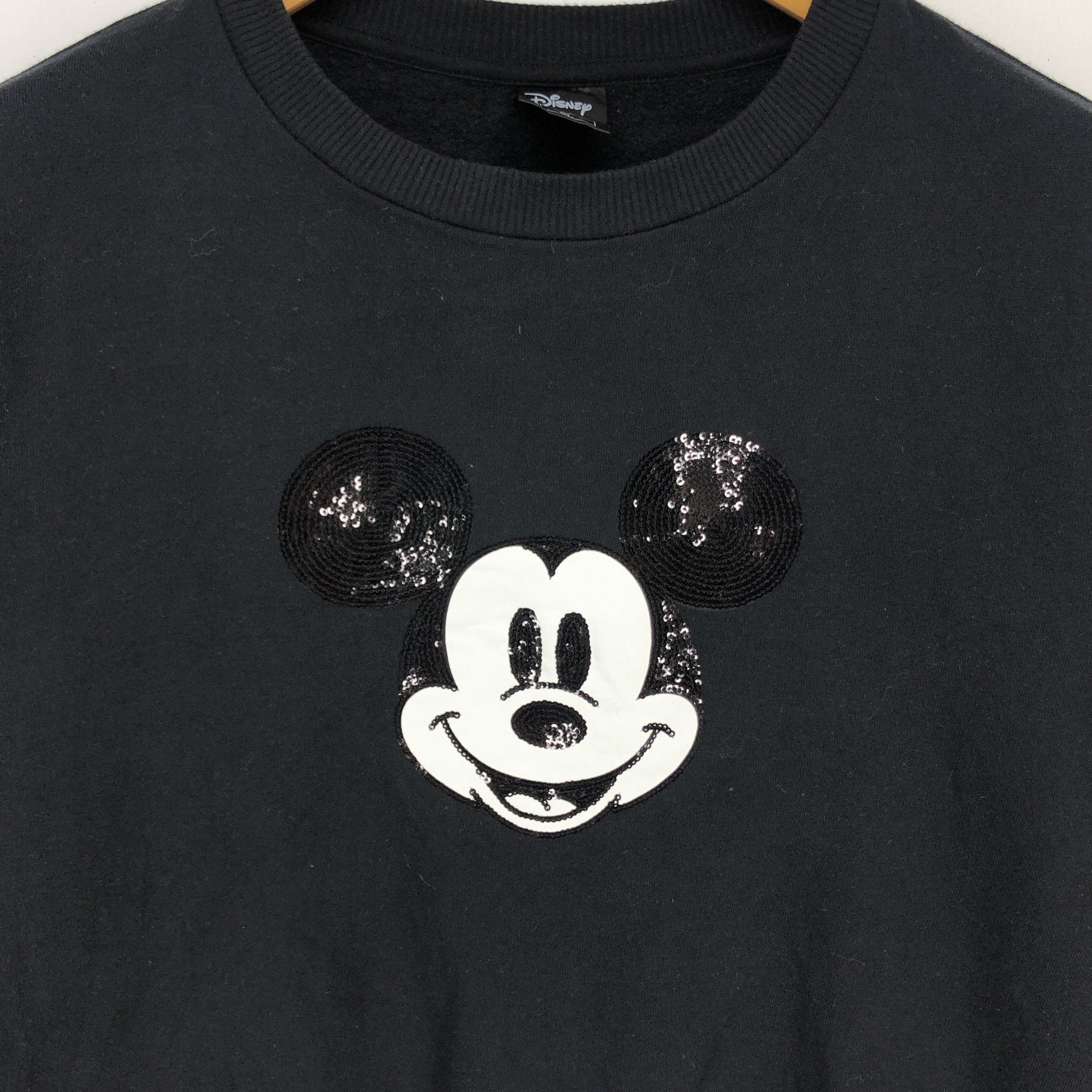 Disney MICKEY MOUSE Crew Neck Sweatshirt #1520-56 Size L / US 10 / IT 46 - 2 Thumbnail