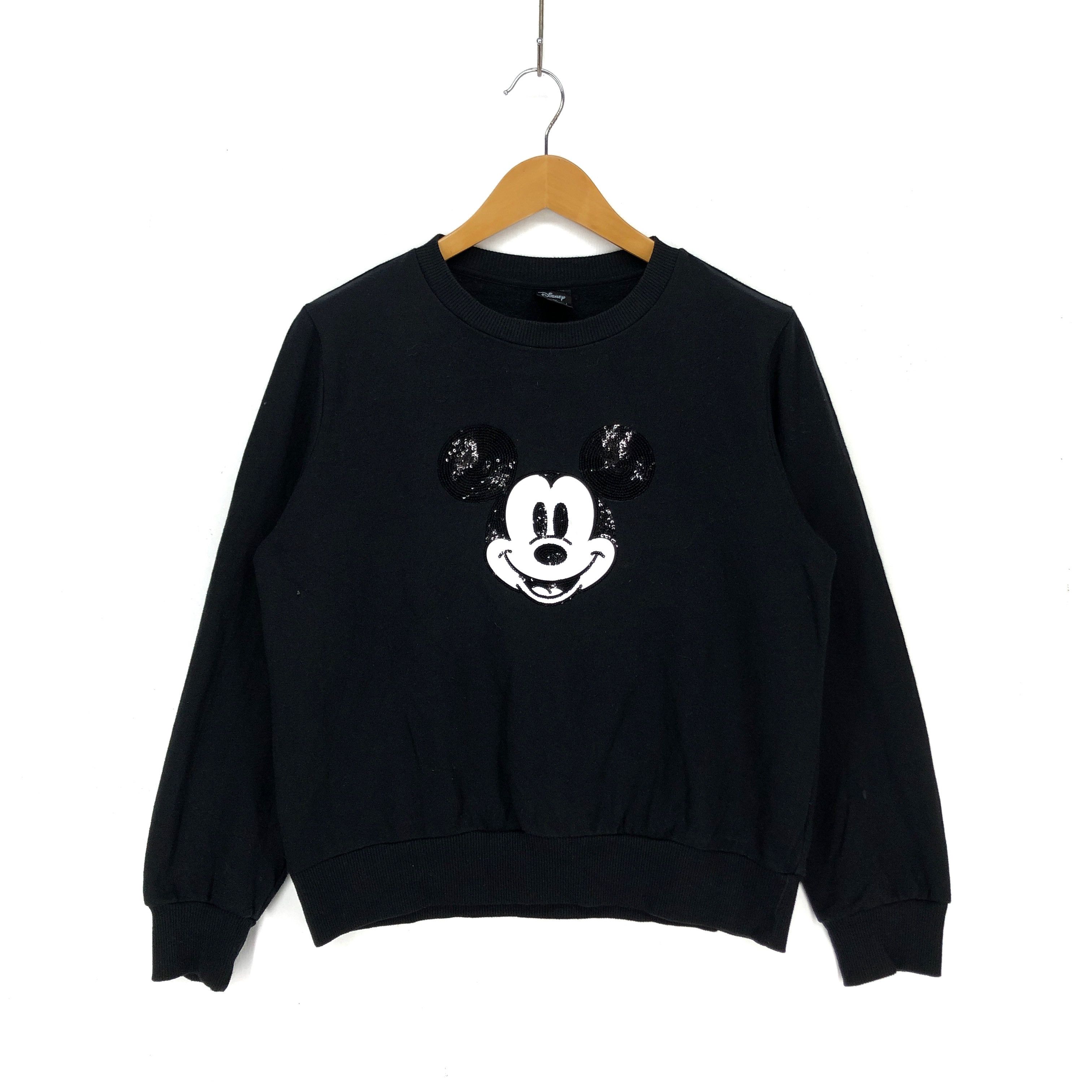 Disney MICKEY MOUSE Crew Neck Sweatshirt #1520-56 Size L / US 10 / IT 46 - 1 Thumbnail