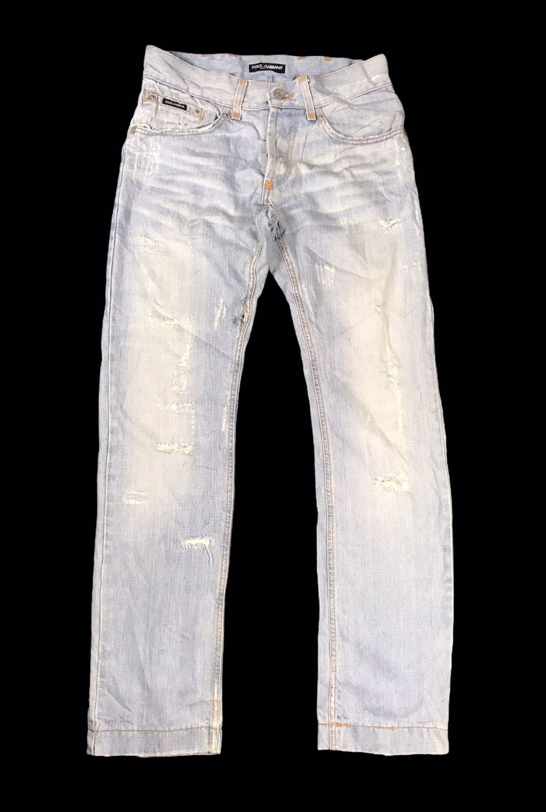 Dolce & Gabbana DOLCE & GABBANA Distressed Denim Jeans Size US 32 / EU 48 - 2 Thumbnail