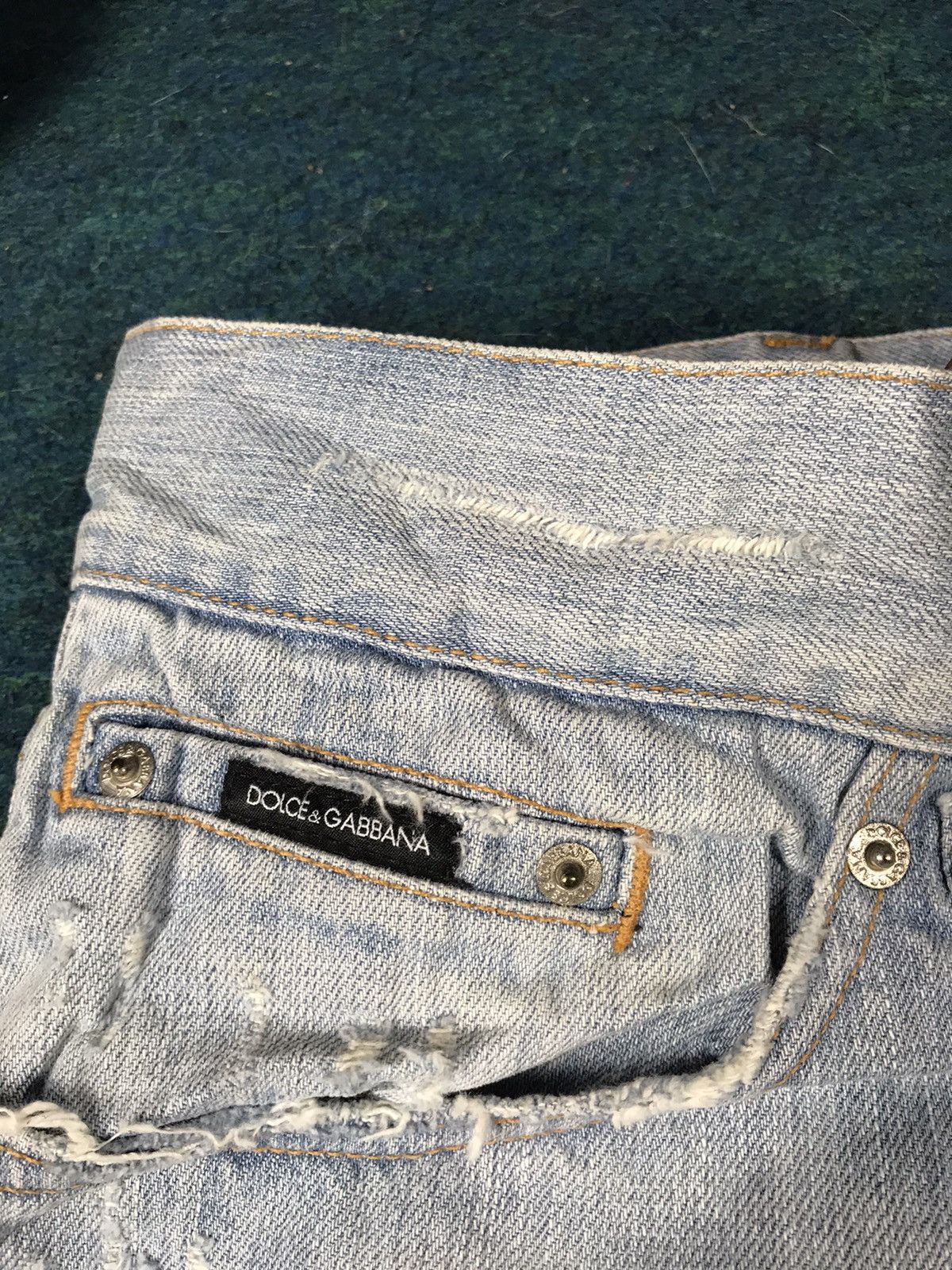 Dolce & Gabbana DOLCE & GABBANA Distressed Denim Jeans Size US 32 / EU 48 - 7 Thumbnail