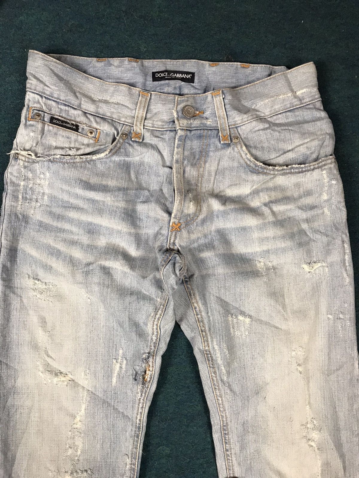 Dolce & Gabbana DOLCE & GABBANA Distressed Denim Jeans Size US 32 / EU 48 - 3 Thumbnail