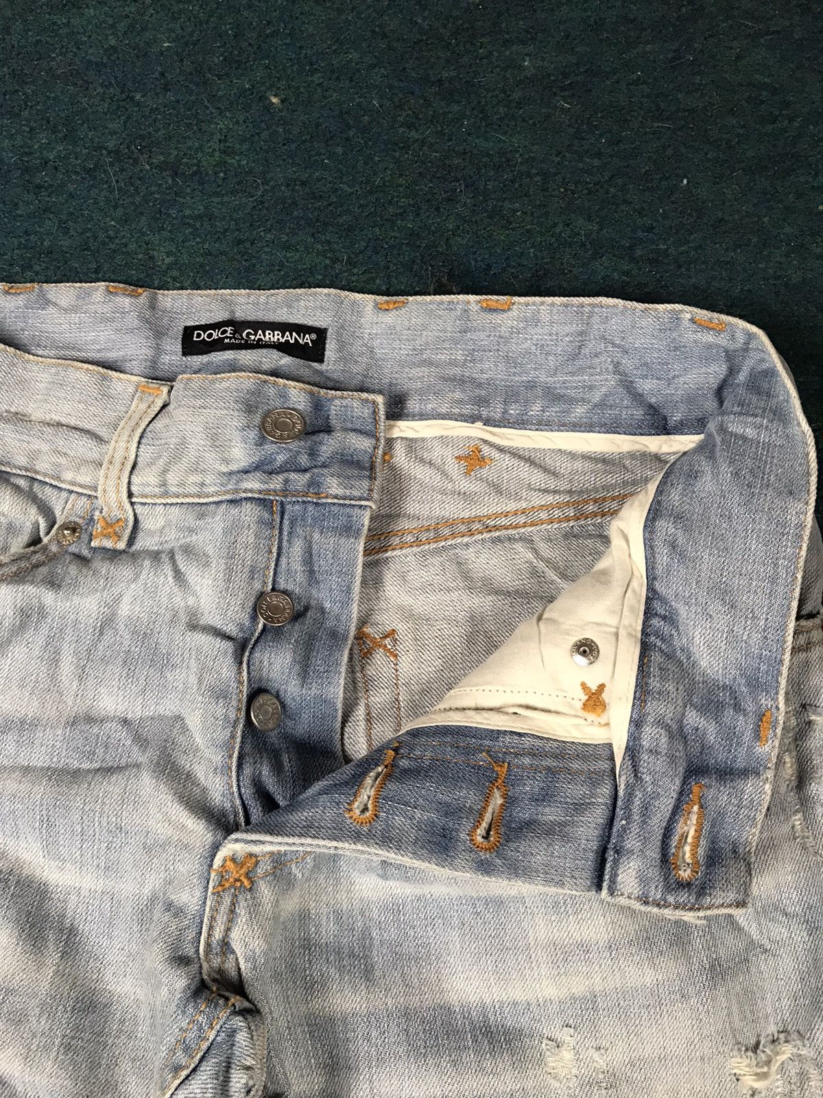 Dolce & Gabbana DOLCE & GABBANA Distressed Denim Jeans Size US 32 / EU 48 - 10 Thumbnail