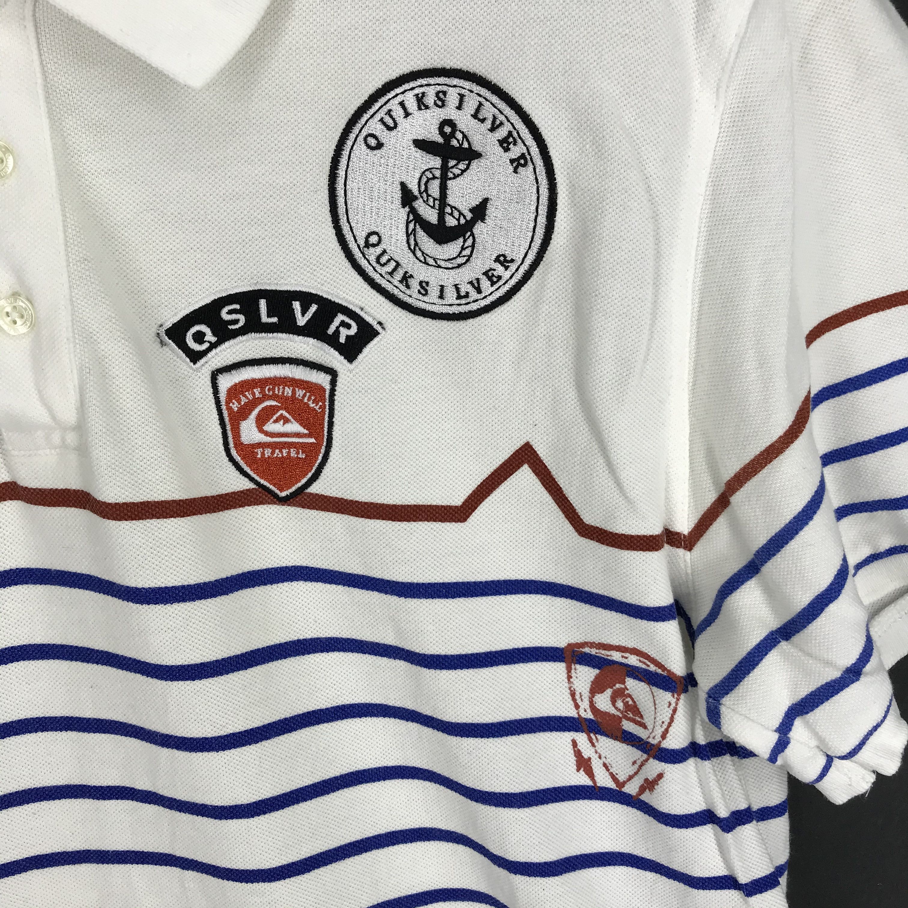 Quiksilver QUIKSILVER Stripe Polo T Shirt #2370-82 Size US M / EU 48-50 / 2 - 4 Thumbnail
