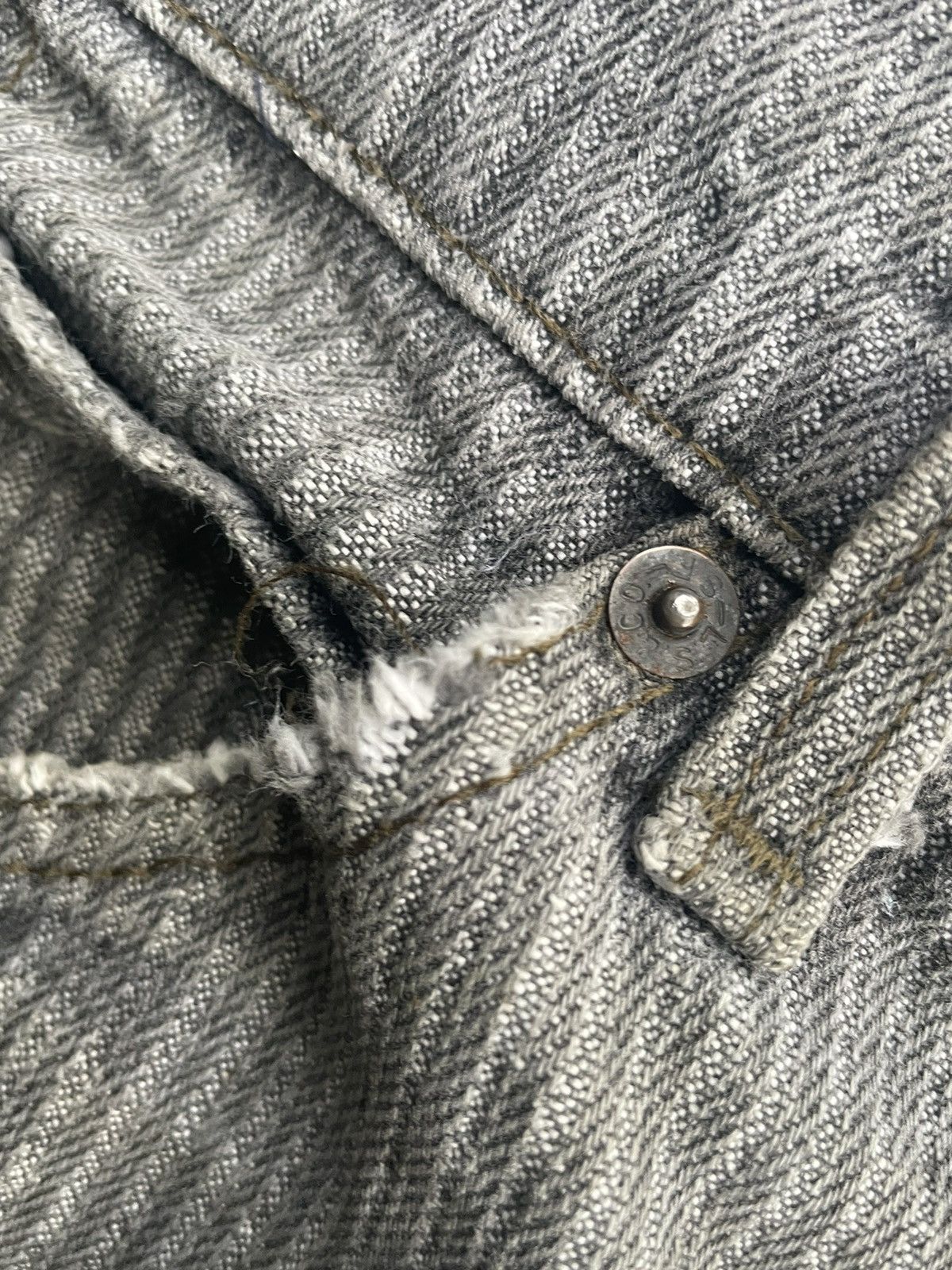 Levi's × Vintage 🔥Rare🔥Vintage 1998 Levis 505 Single R Sample Denim Size US 32 / EU 48 - 17 Thumbnail