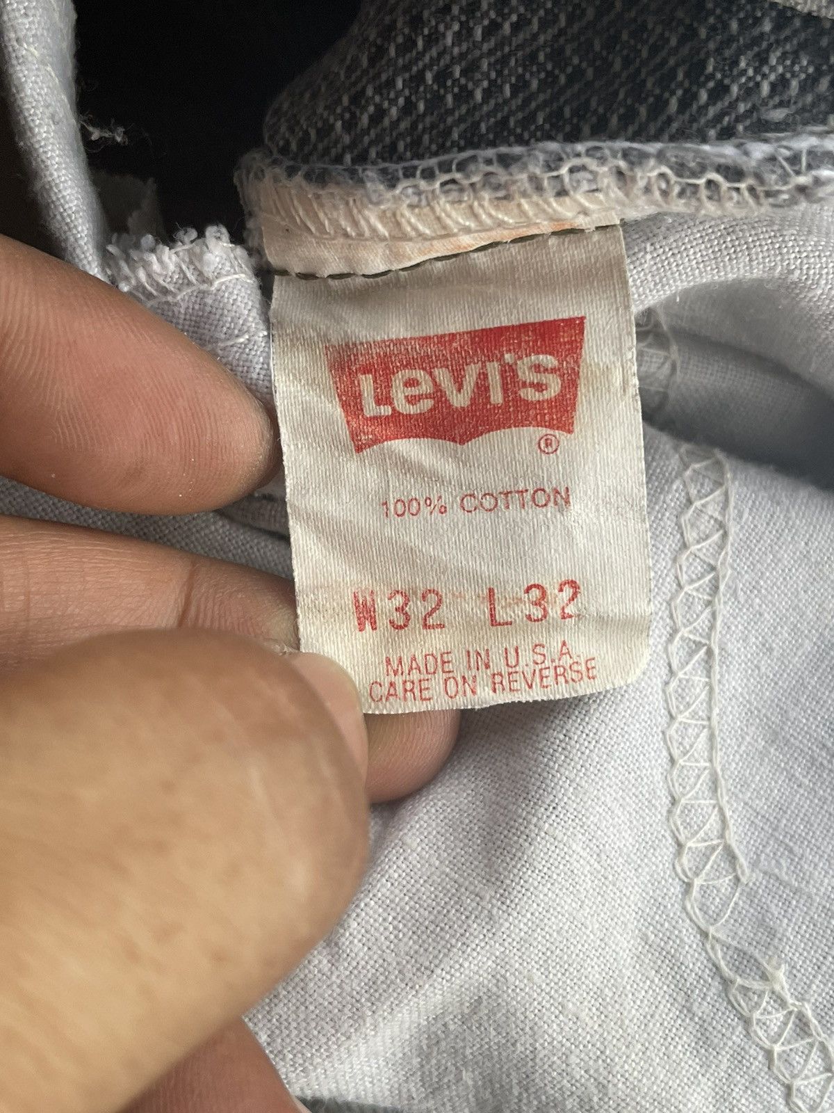 Levi's × Vintage 🔥Rare🔥Vintage 1998 Levis 505 Single R Sample Denim Size US 32 / EU 48 - 14 Thumbnail