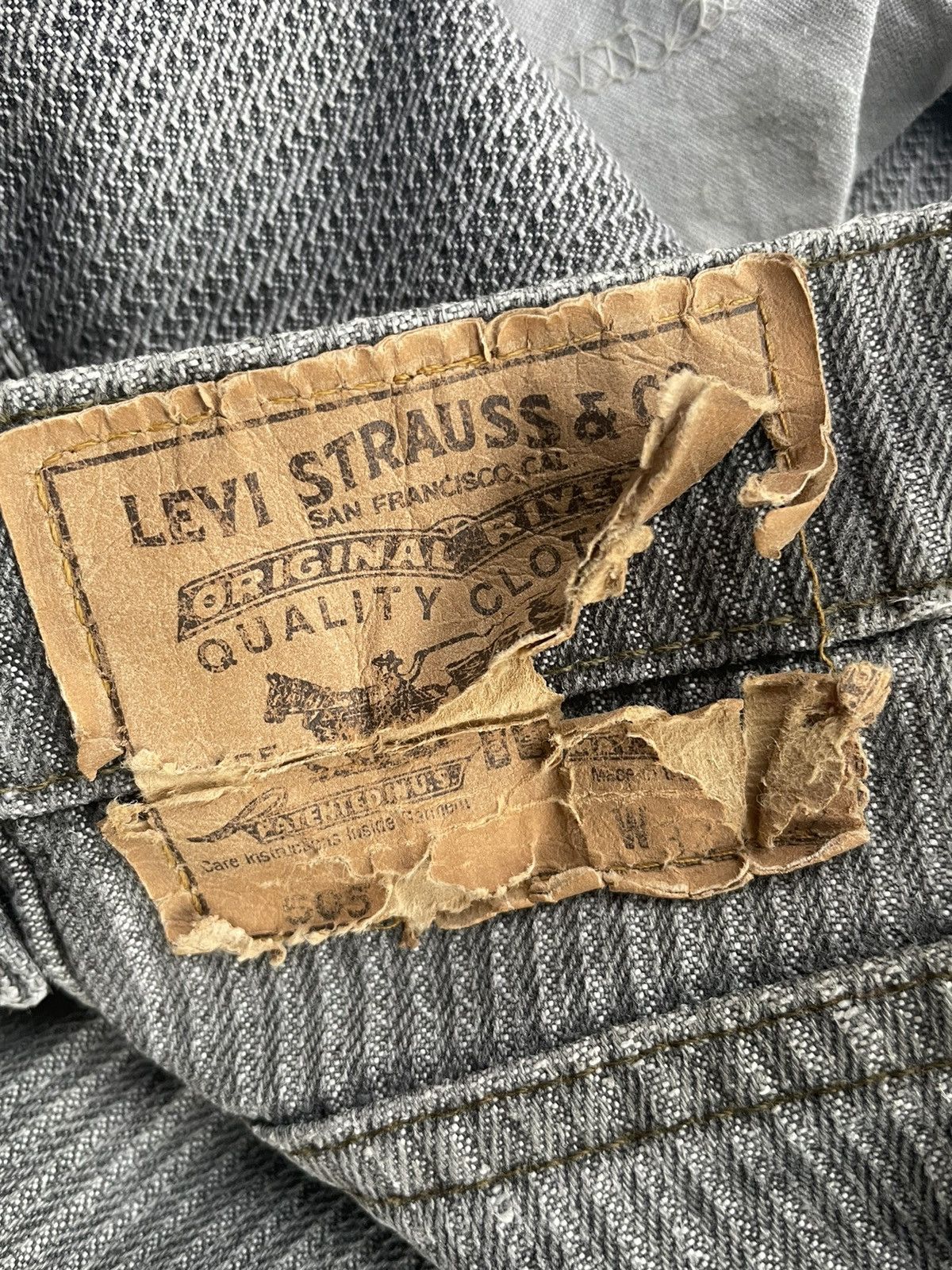 Levi's × Vintage 🔥Rare🔥Vintage 1998 Levis 505 Single R Sample Denim Size US 32 / EU 48 - 11 Thumbnail