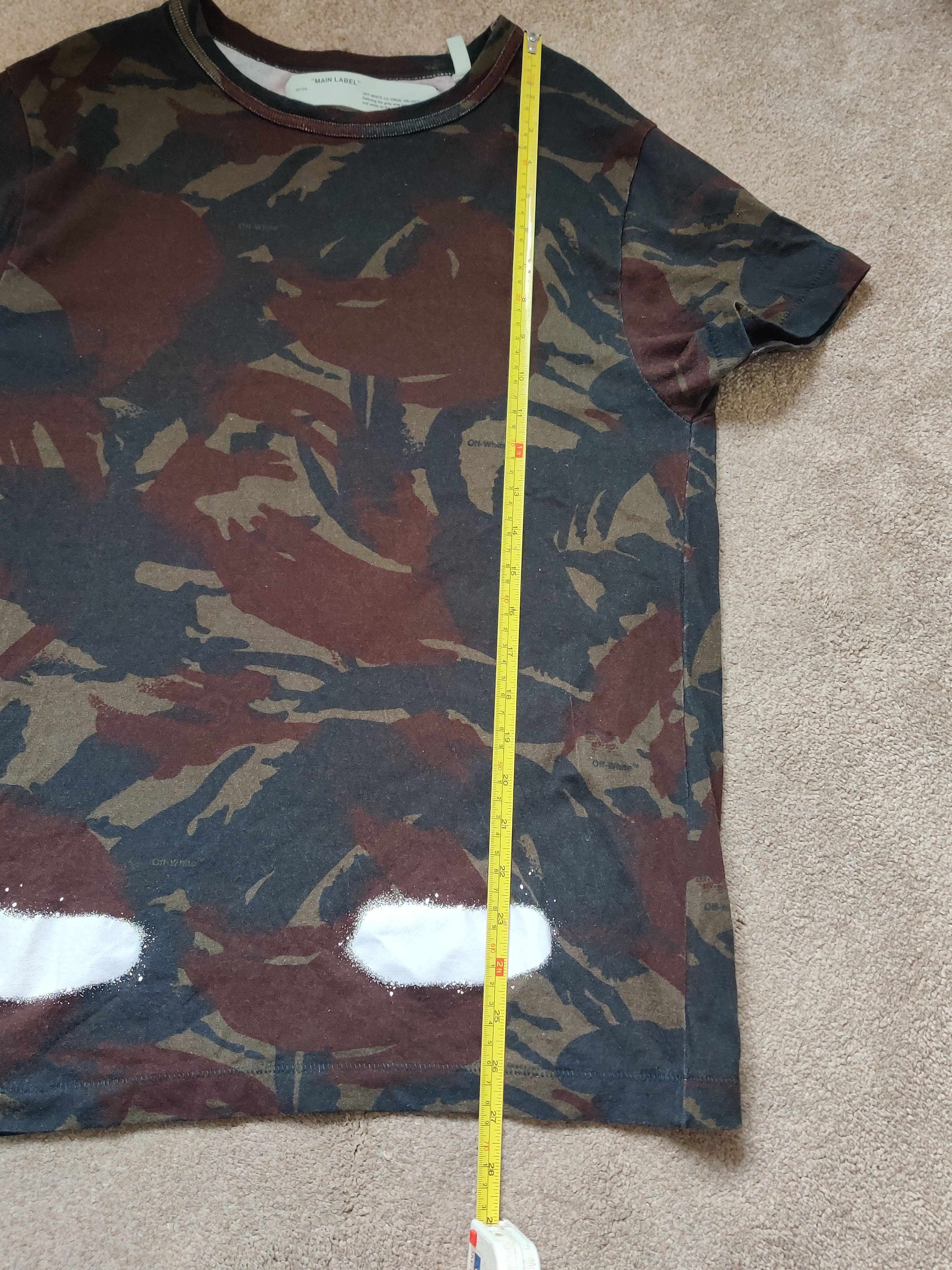 Off-White Off-White Spray Paint Diagonals Tee Size US S / EU 44-46 / 1 - 14 Thumbnail