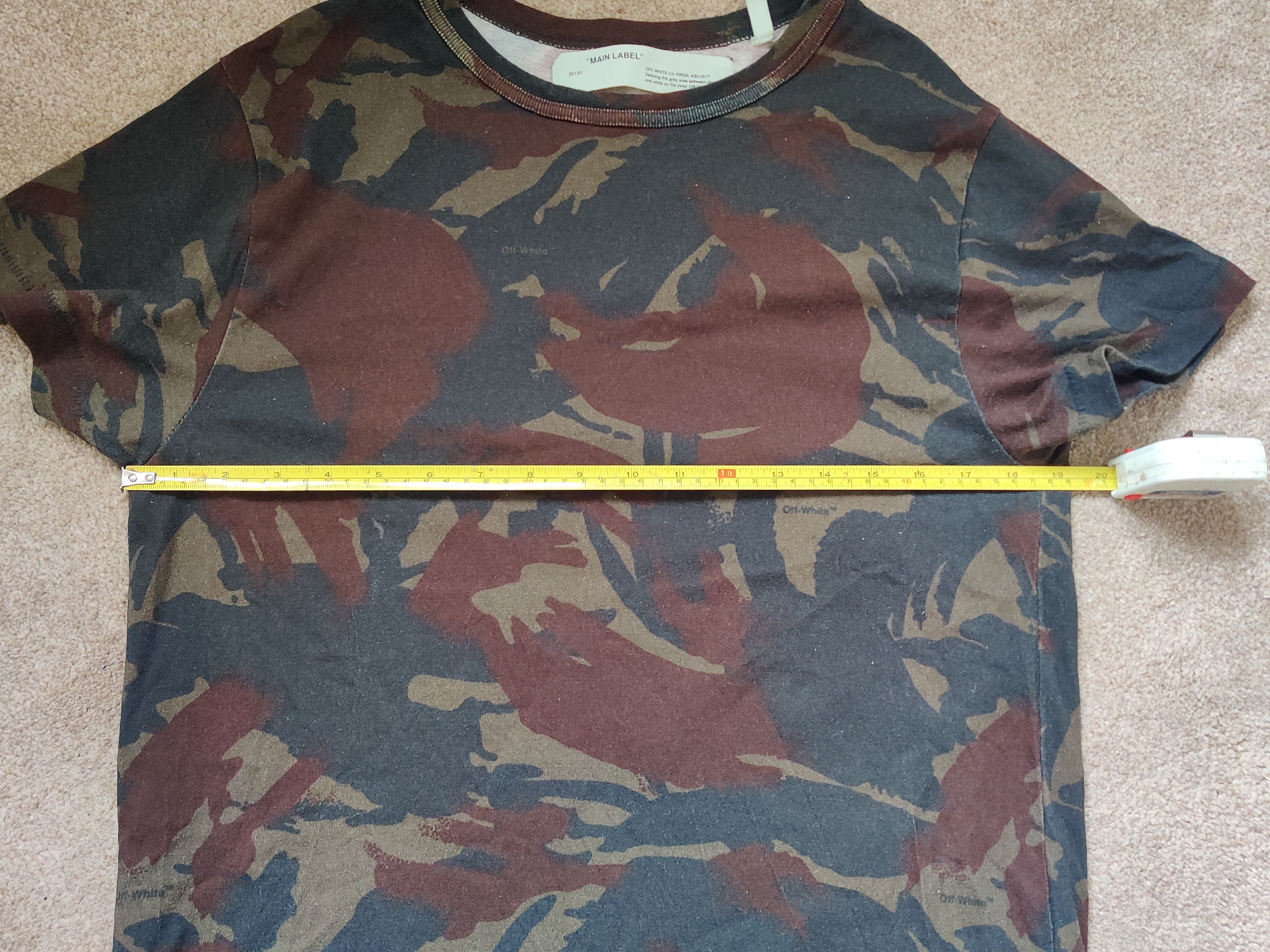 Off-White Off-White Spray Paint Diagonals Tee Size US S / EU 44-46 / 1 - 13 Thumbnail
