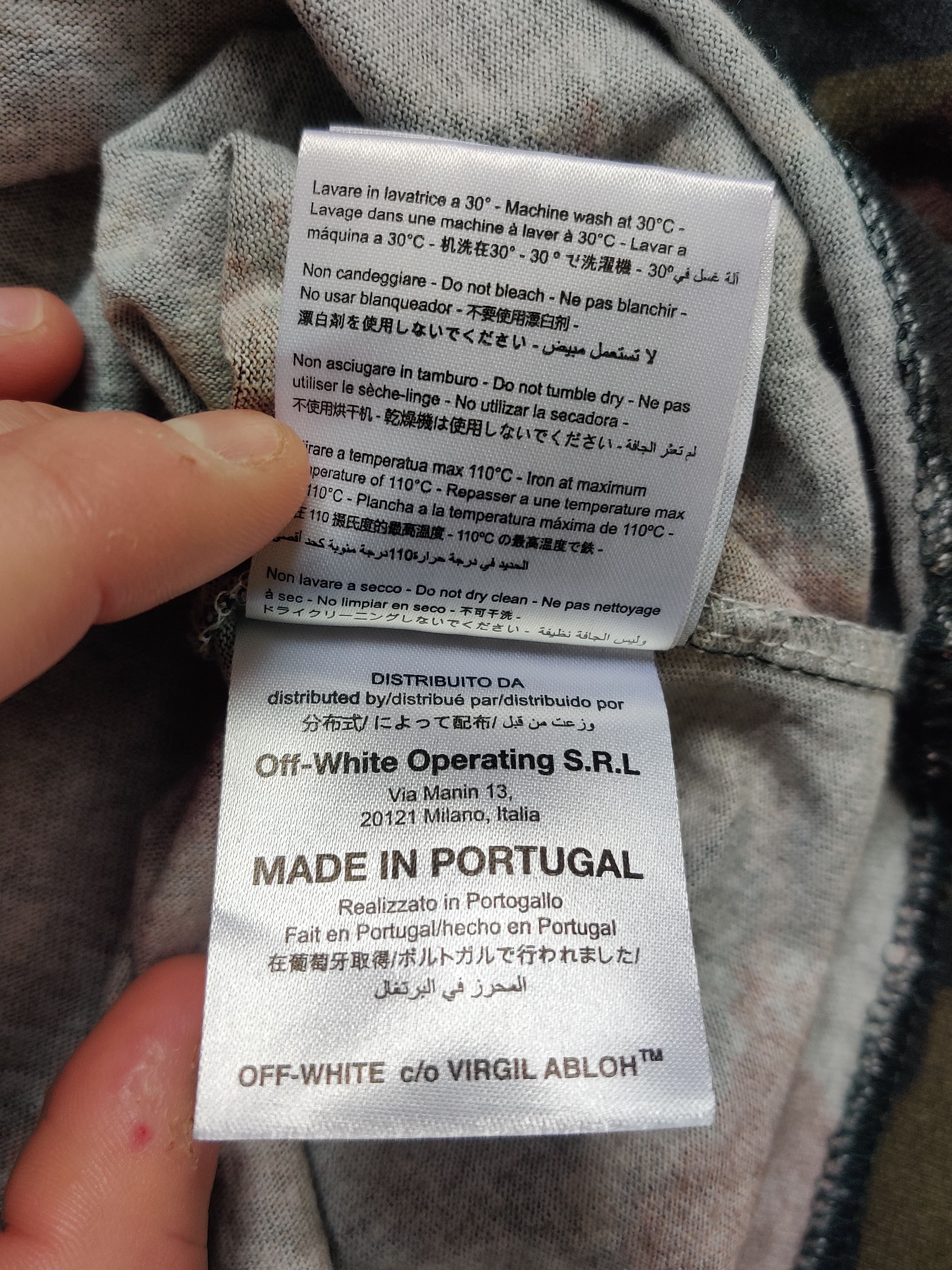 Off-White Off-White Spray Paint Diagonals Tee Size US S / EU 44-46 / 1 - 12 Thumbnail