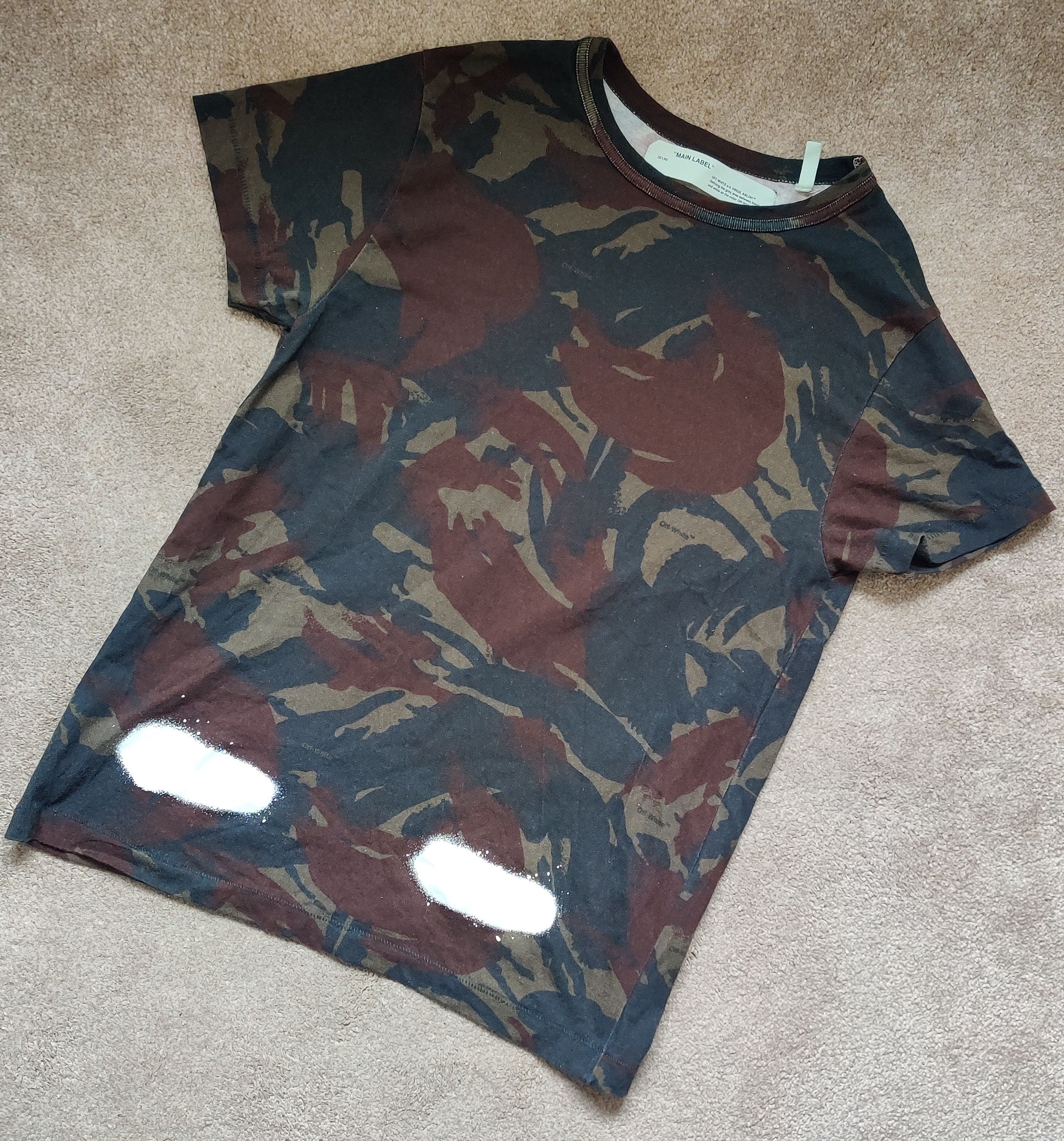 Off-White Off-White Spray Paint Diagonals Tee Size US S / EU 44-46 / 1 - 6 Thumbnail