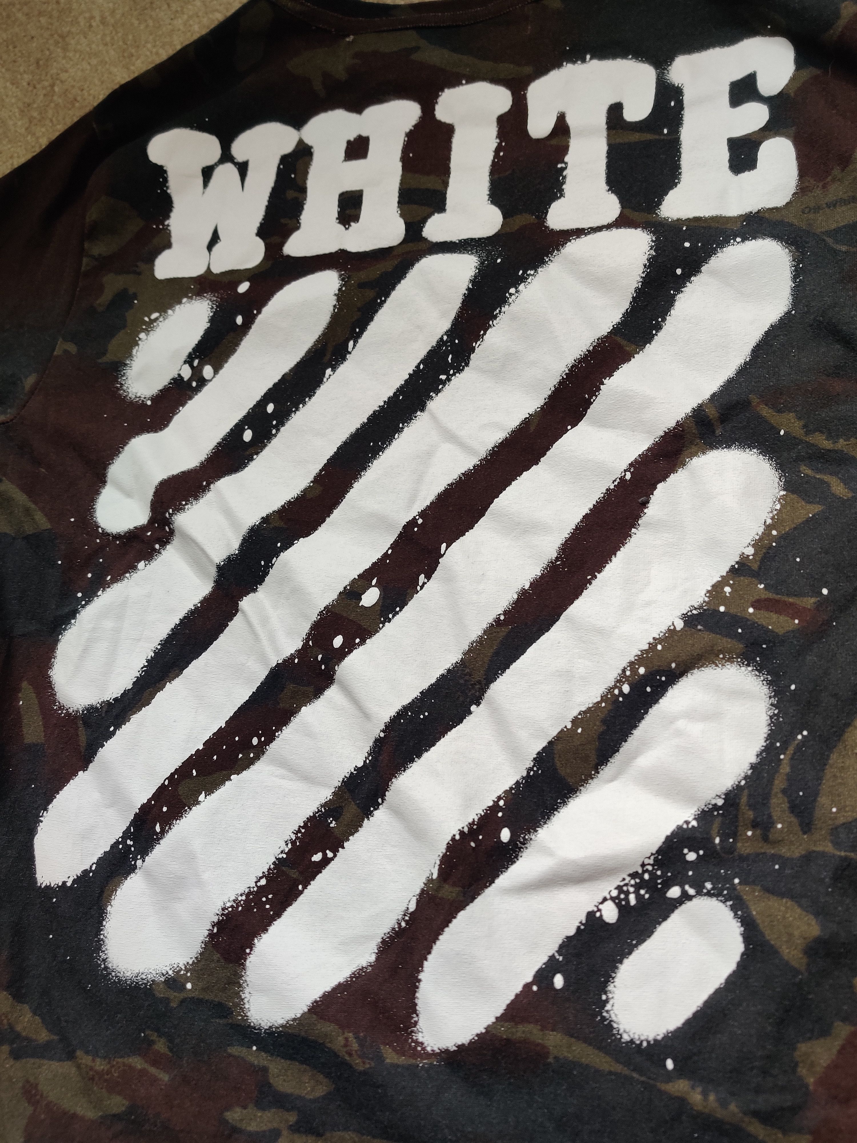 Off-White Off-White Spray Paint Diagonals Tee Size US S / EU 44-46 / 1 - 4 Thumbnail