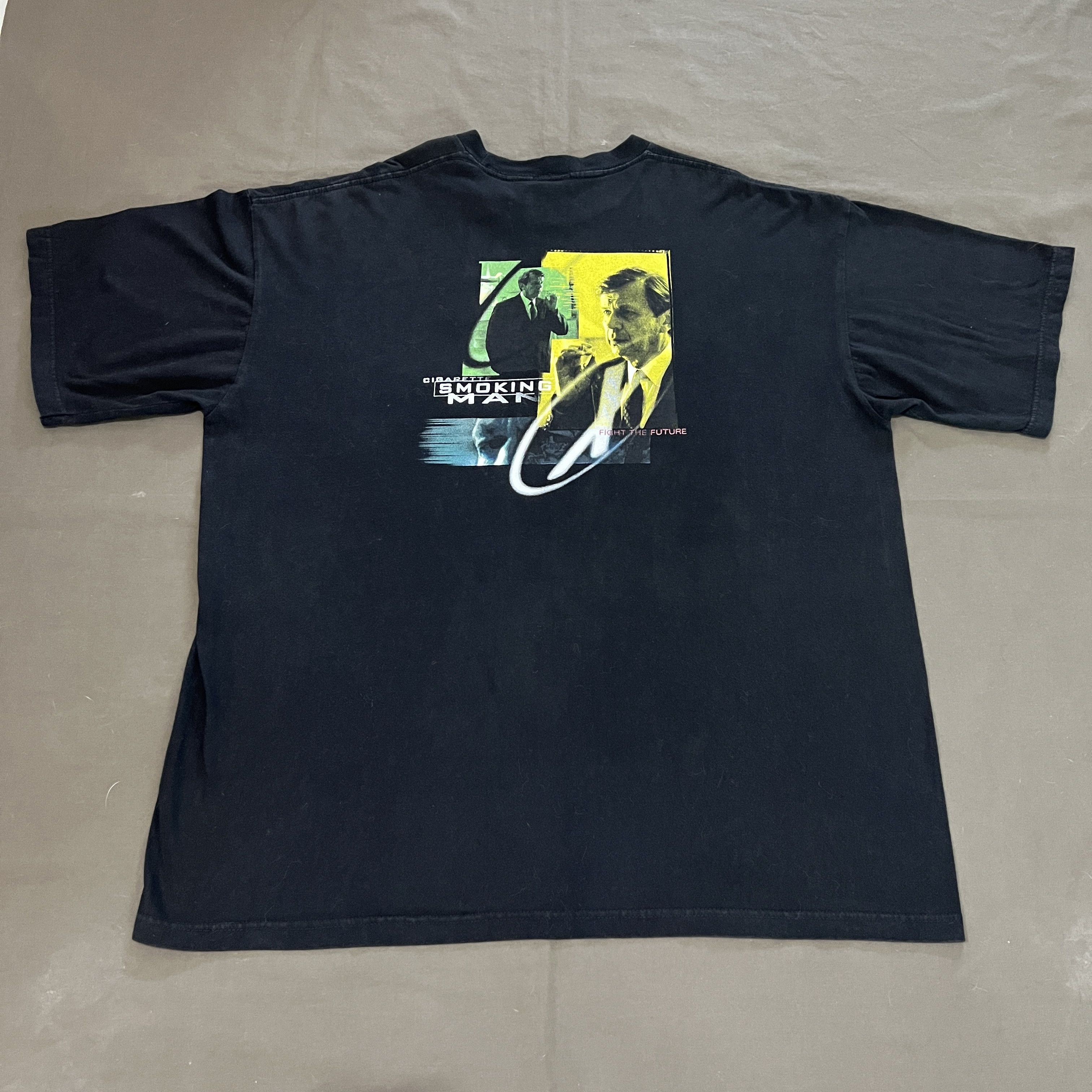 Expert Horror Vintage The X Files Cigarette Smoking Man Movie Tee XL Size US XL / EU 56 / 4 - 2 Thumbnail