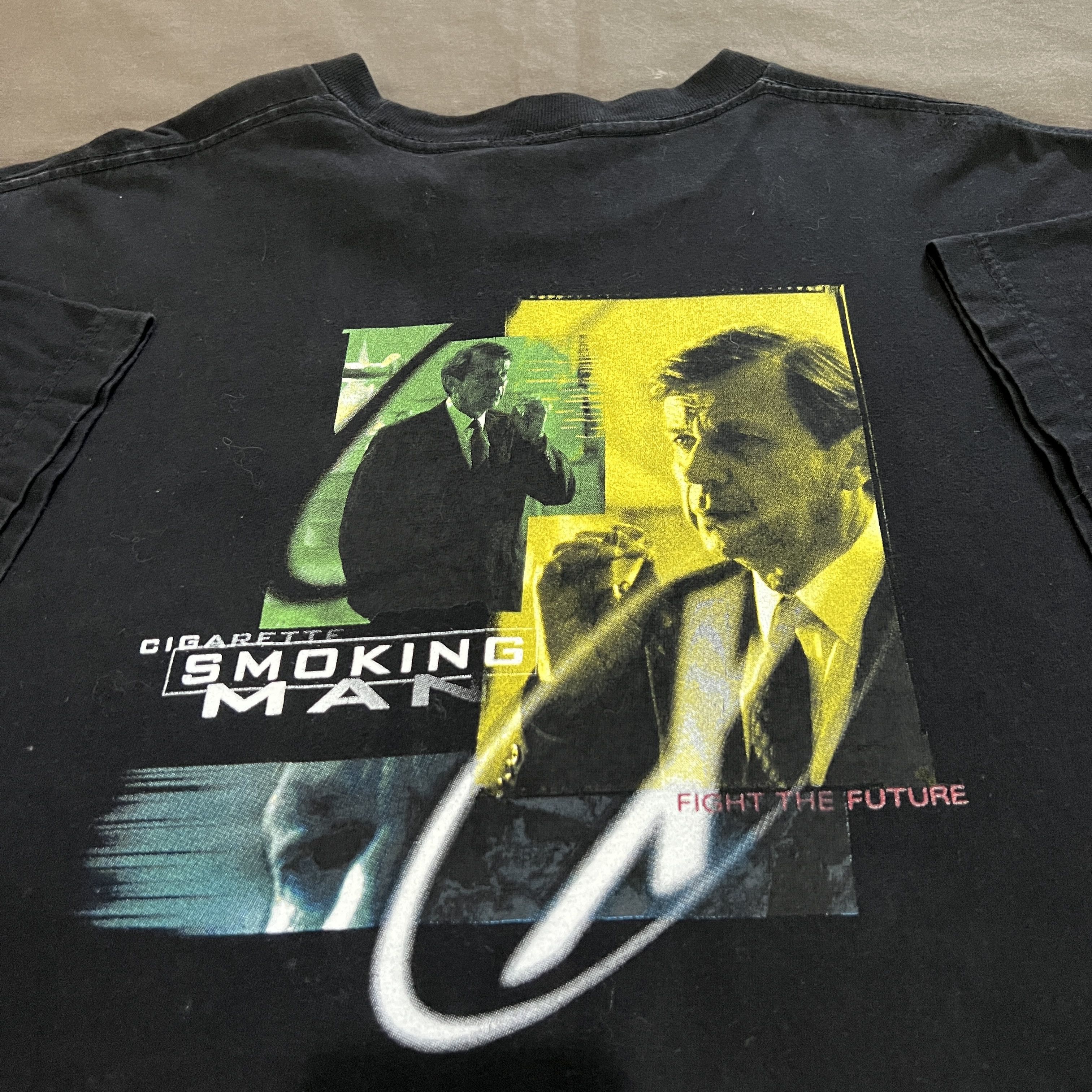 Expert Horror Vintage The X Files Cigarette Smoking Man Movie Tee XL Size US XL / EU 56 / 4 - 1 Thumbnail