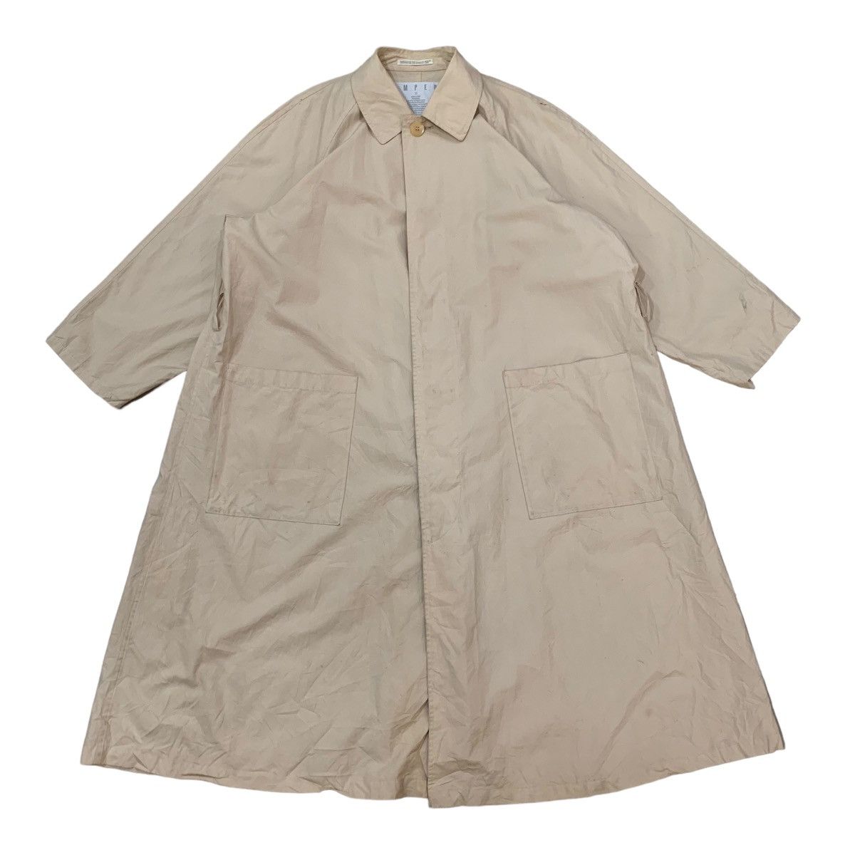 Yohji Yamamoto 🔥80s Yohji Yamamoto Signature ImperMeable Long Jacket Size US L / EU 52-54 / 3 - 2 Thumbnail