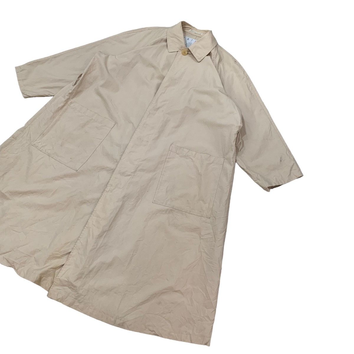 Yohji Yamamoto 🔥80s Yohji Yamamoto Signature ImperMeable Long Jacket Size US L / EU 52-54 / 3 - 5 Thumbnail