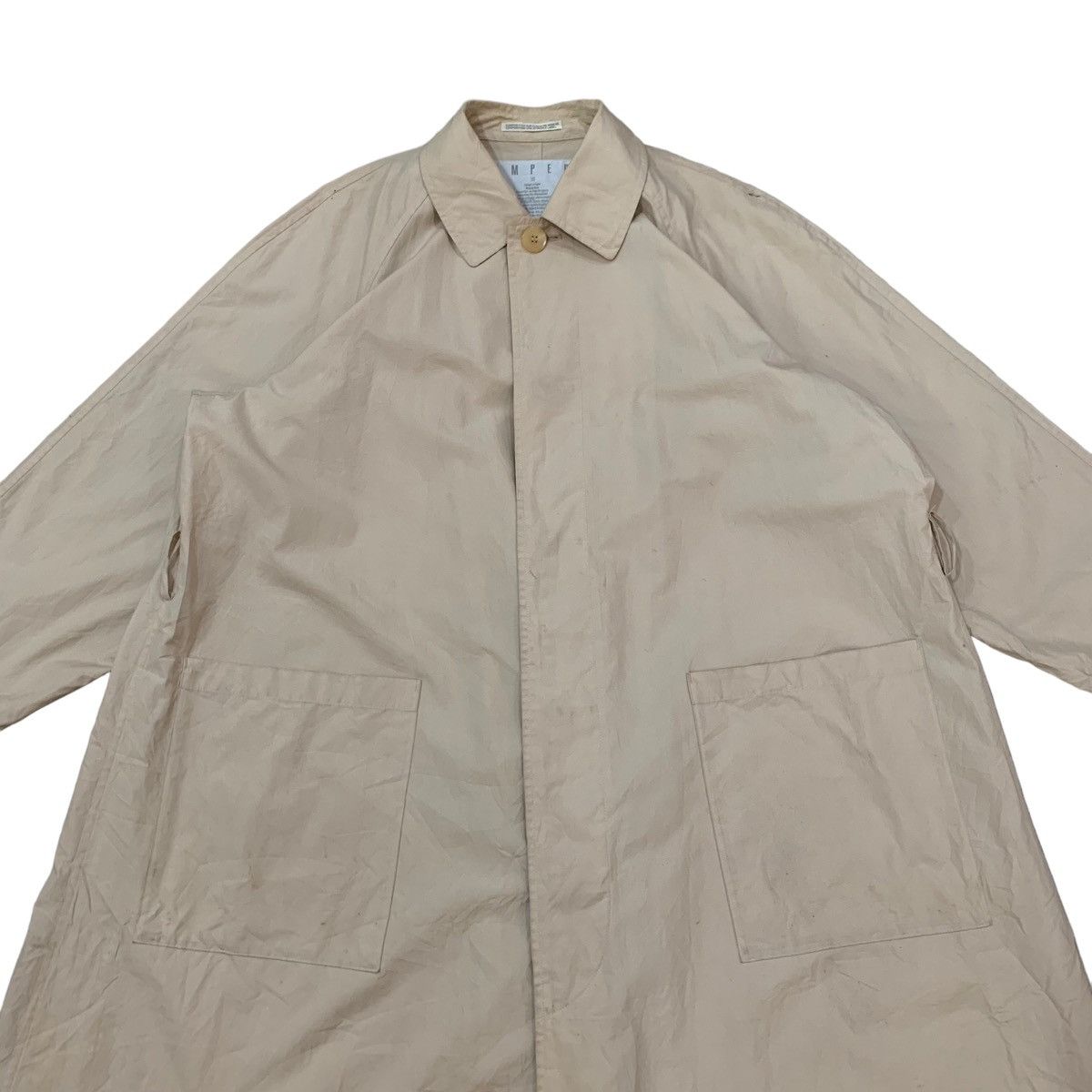 Yohji Yamamoto 🔥80s Yohji Yamamoto Signature ImperMeable Long Jacket Size US L / EU 52-54 / 3 - 4 Thumbnail