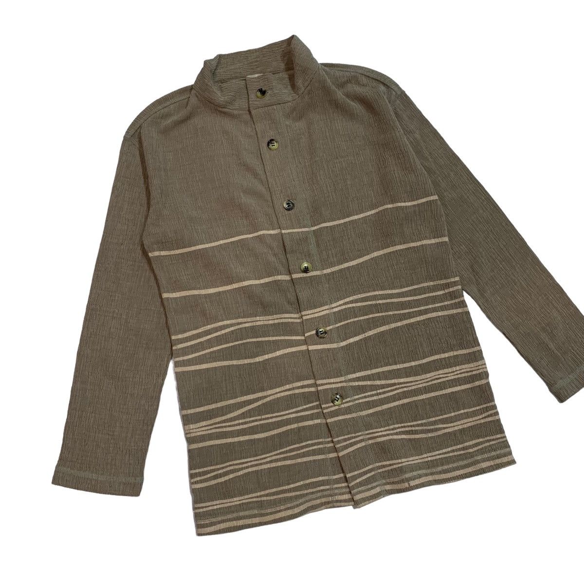 Issey Miyake × Pleats Please Issey Miyake 🔥Plantation Issey Miyake Pleated Button Jacket Size US S / EU 44-46 / 1 - 4 Thumbnail