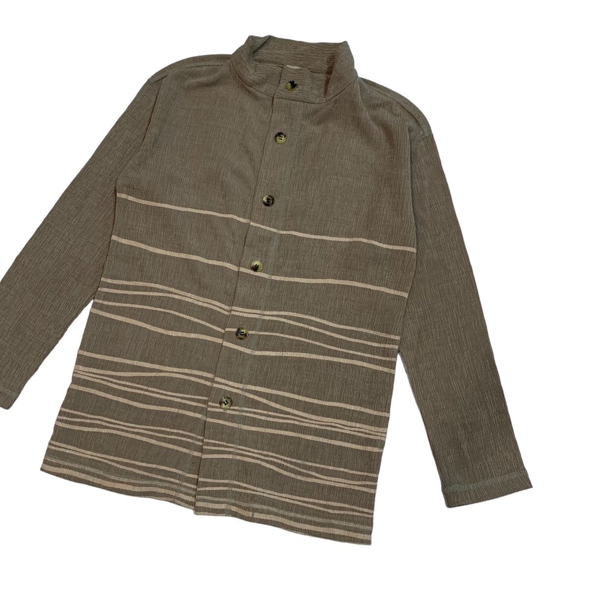 Issey Miyake × Pleats Please Issey Miyake 🔥Plantation Issey Miyake Pleated Button Jacket Size US S / EU 44-46 / 1 - 3 Thumbnail