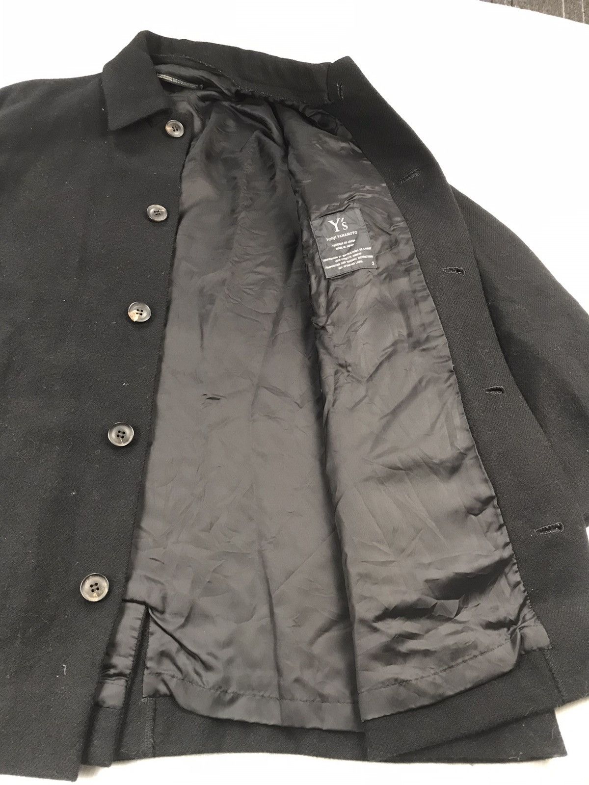 Yohji Yamamoto Y's Yohji Yamamoto casual/formal wool coat Size US M / EU 48-50 / 2 - 4 Thumbnail