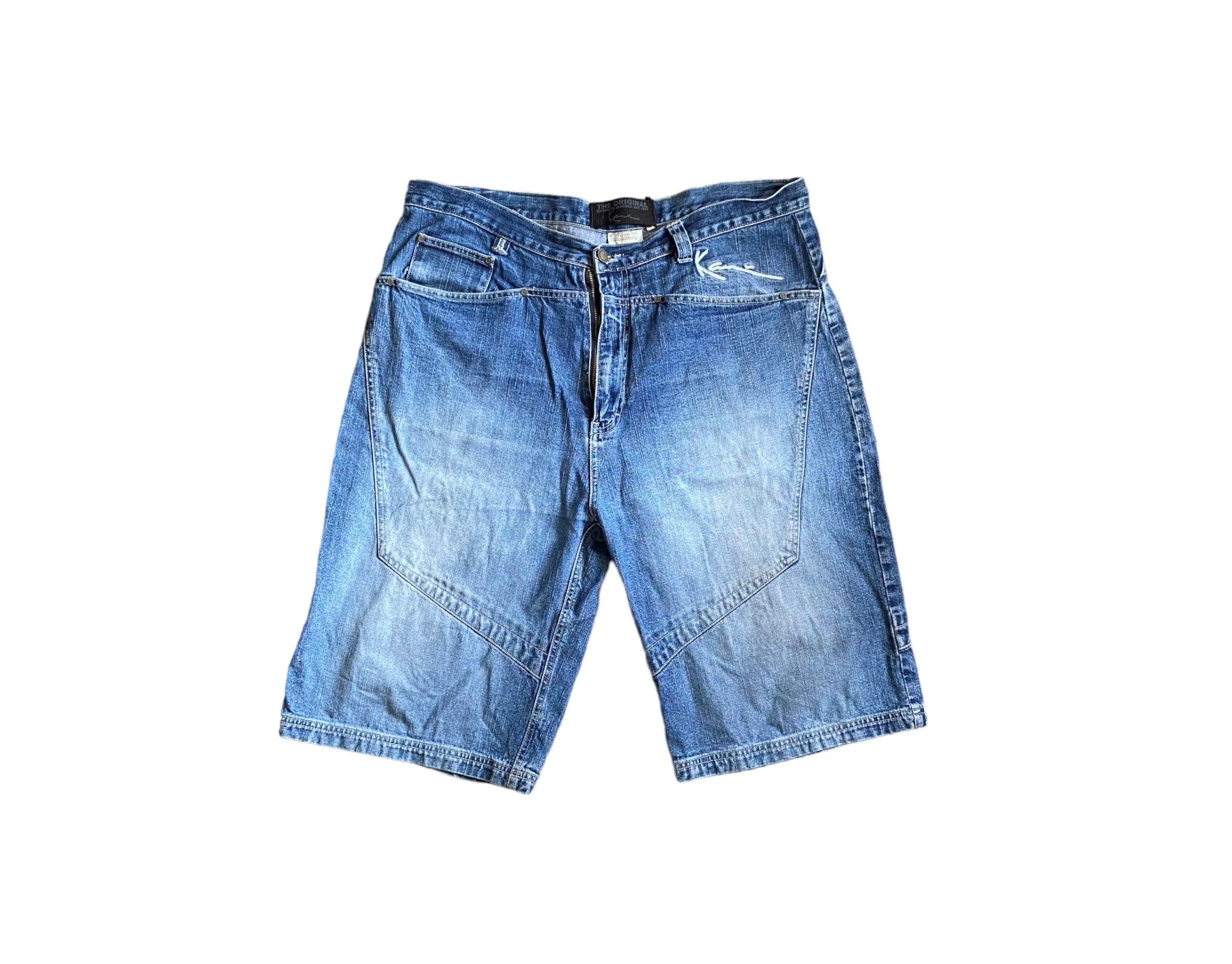 Karl Kani × Vintage Karl Kani y2k baggy denim shorts, jorts Size US 38 / EU 54 - 1 Thumbnail
