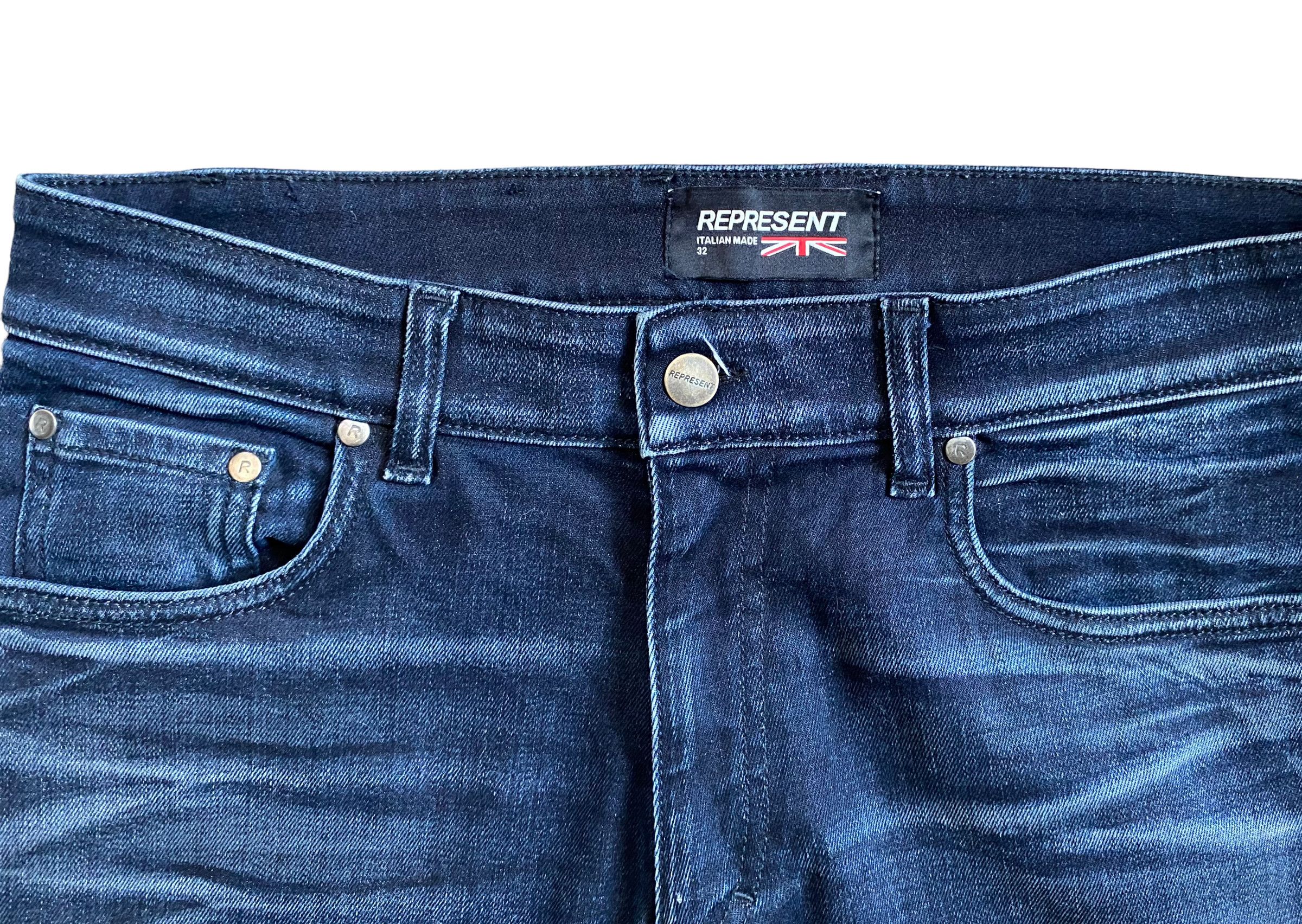 Represent Clo. Represent Destroyer denim dark indigo Size US 32 / EU 48 - 3 Thumbnail