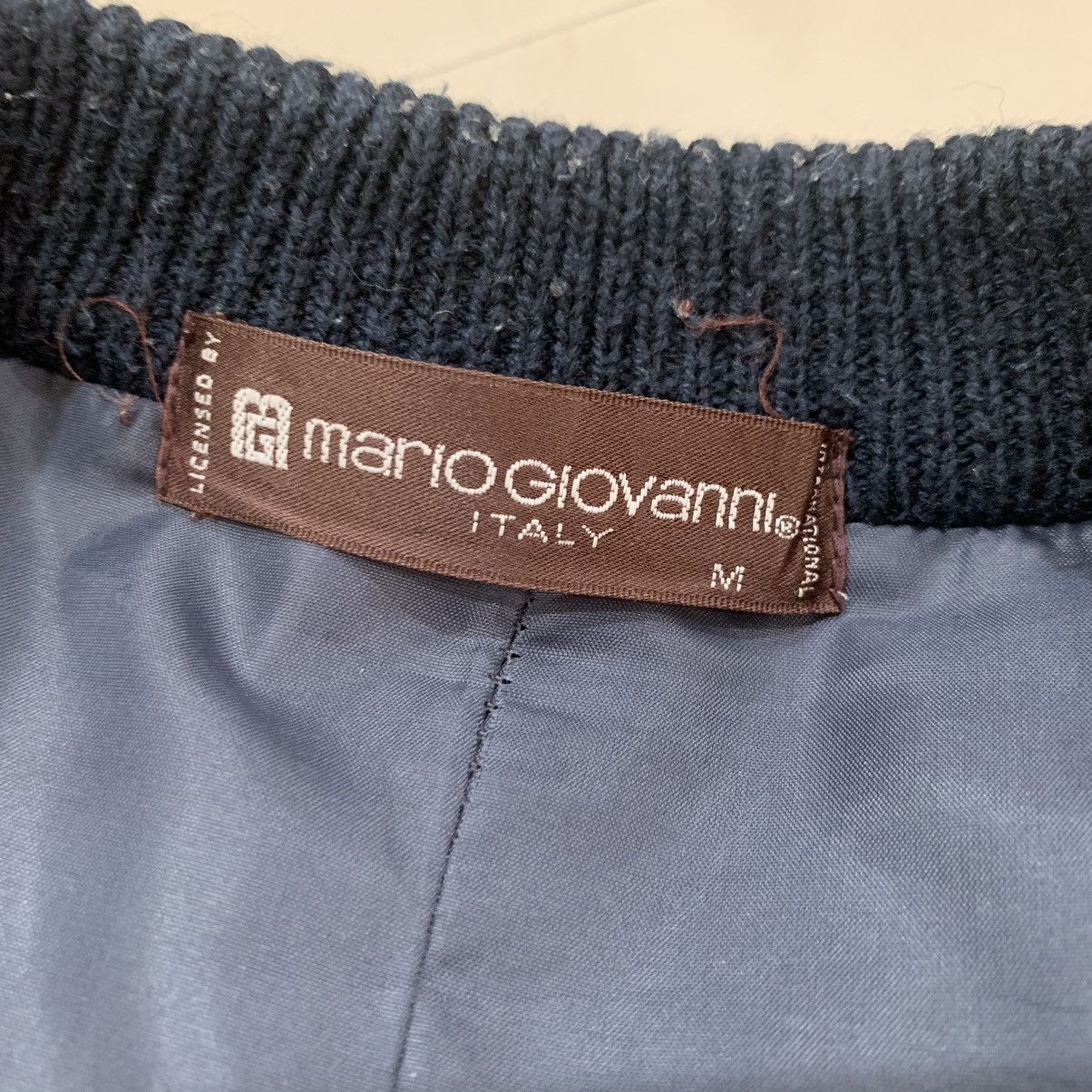Designer Vintage Mario Giovanni Patchwork Wool Knit Cardigan Jacket Size US S / EU 44-46 / 1 - 11 Thumbnail