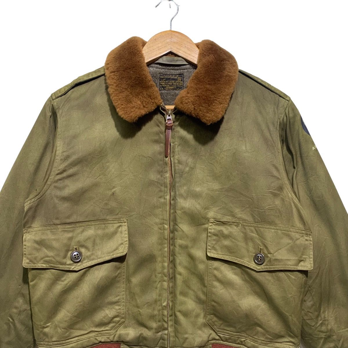 Buzz Rickson's WWll USAAF B-10 Flying Jacket Military Superior Togs Size 36 Size US S / EU 44-46 / 1 - 6 Thumbnail