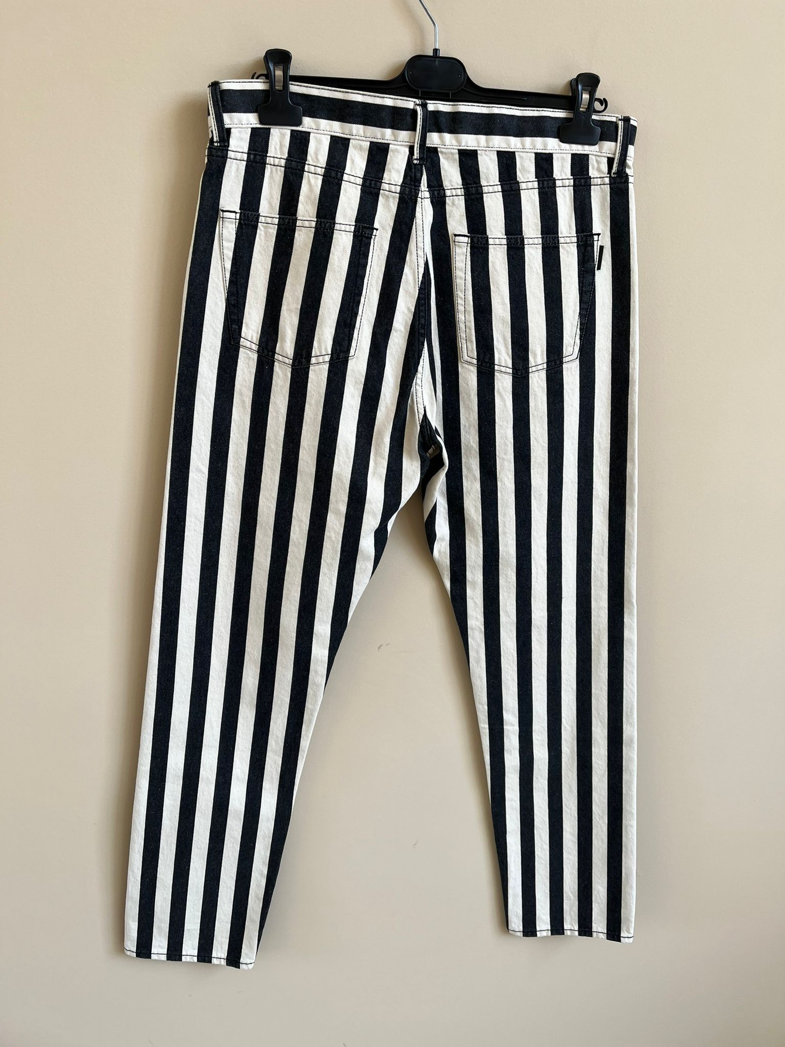 Saint Laurent Paris Jeans Pants in Black & White Color Size US 30 / EU 46 - 18 Thumbnail