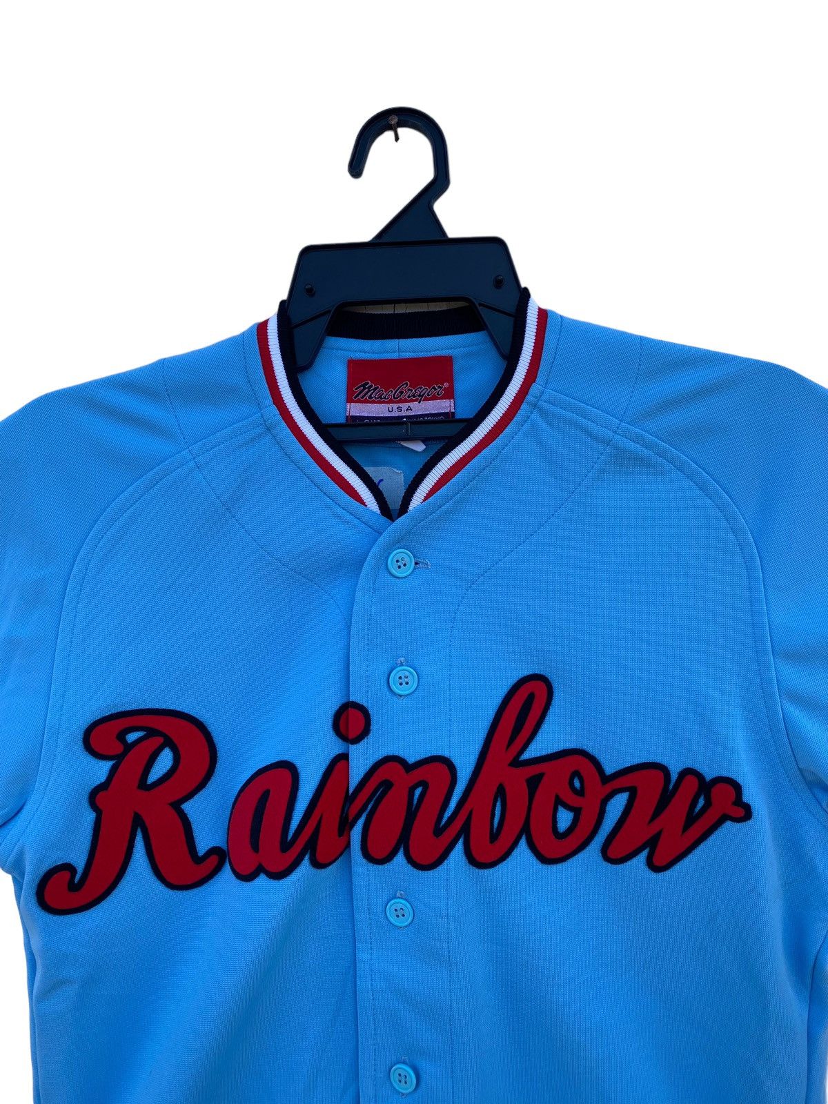 MLB Vintage Rainbow Baseball Shirt Size US M / EU 48-50 / 2 - 3 Thumbnail