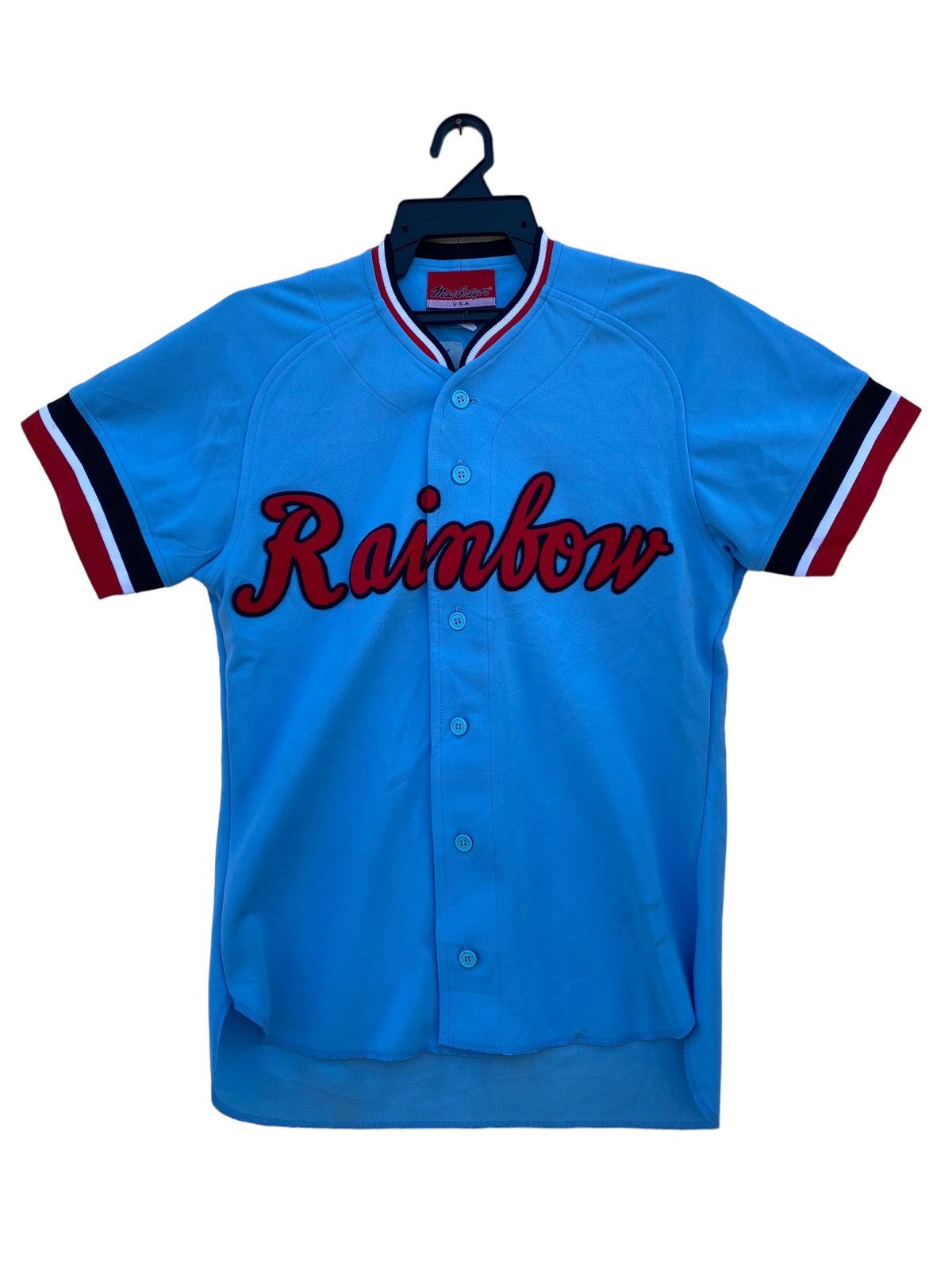MLB Vintage Rainbow Baseball Shirt Size US M / EU 48-50 / 2 - 1 Thumbnail