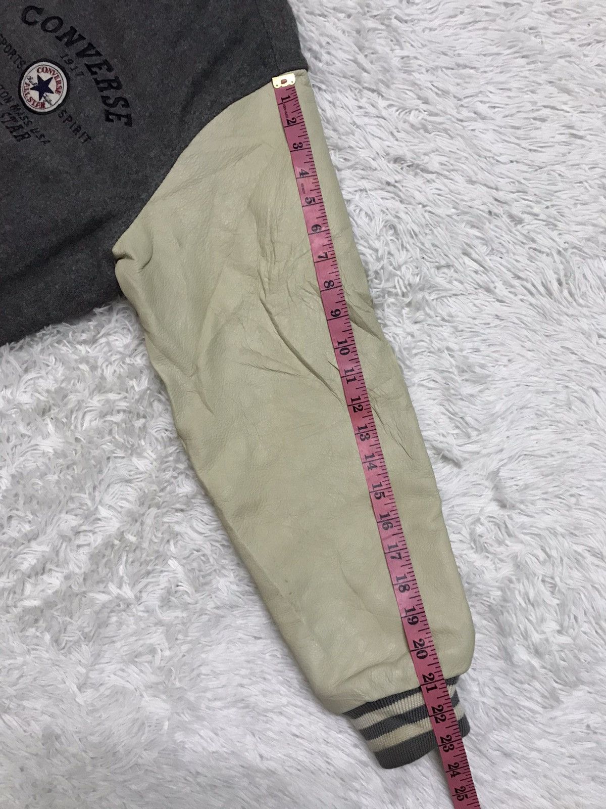 Converse Vtg Converse Embroidery Wool Leater Sleeve Varsity Jacket Size US L / EU 52-54 / 3 - 16 Thumbnail