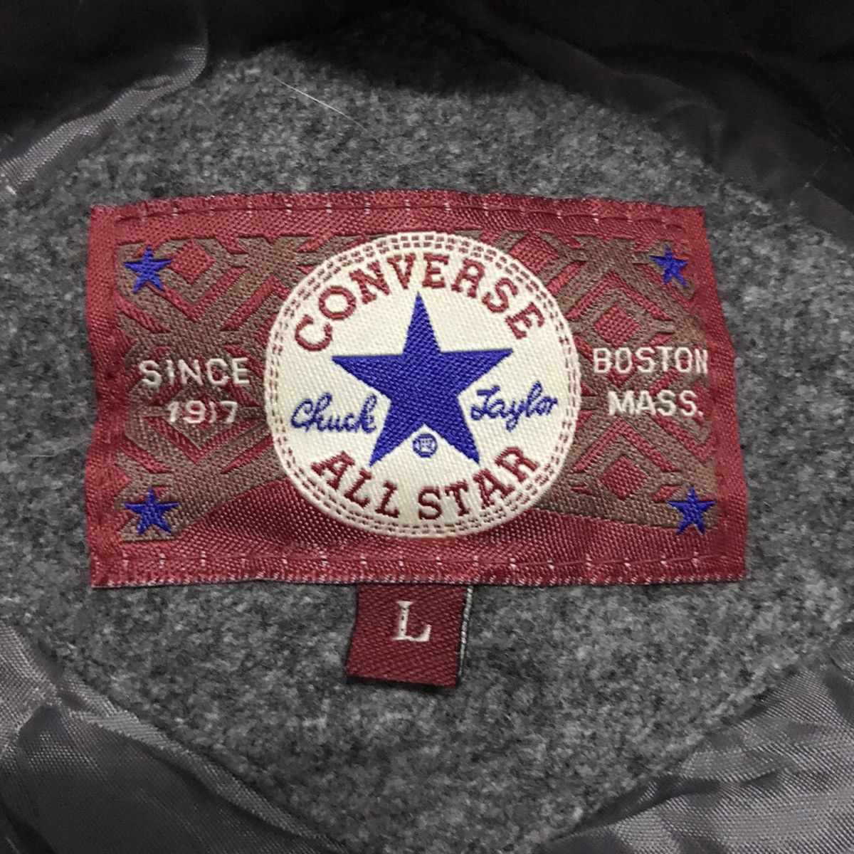 Converse Vtg Converse Embroidery Wool Leater Sleeve Varsity Jacket Size US L / EU 52-54 / 3 - 11 Thumbnail