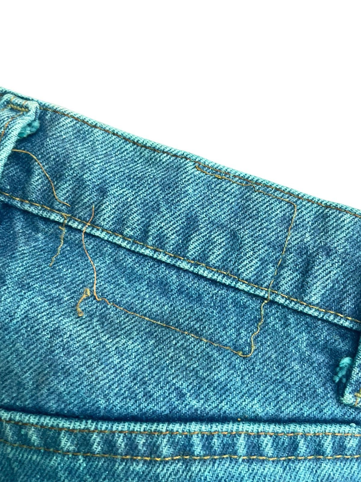 Levi's × Vintage Vintage 80’s Levis 505 Dye Green Denim Size US 33 - 11 Thumbnail