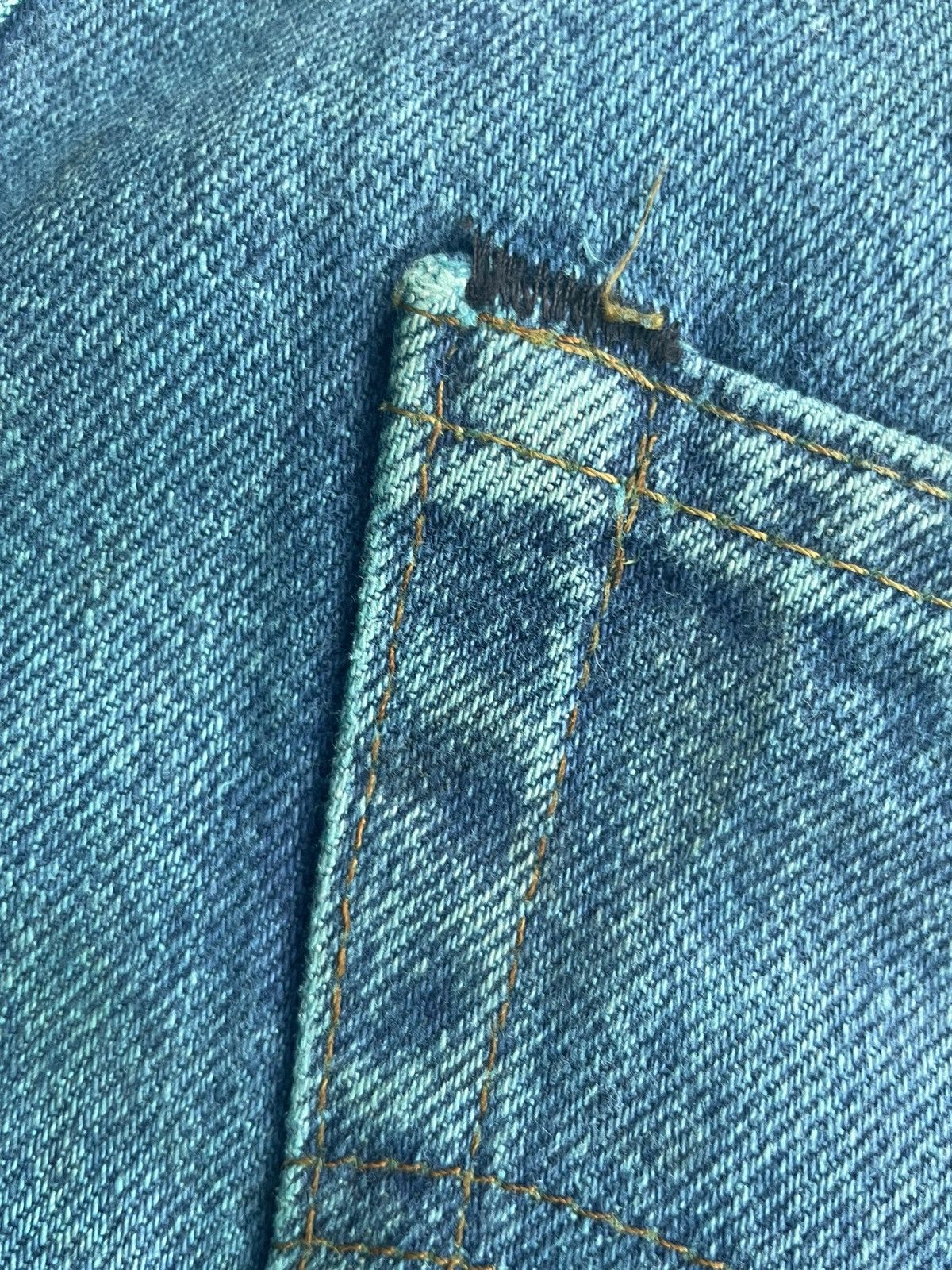 Levi's × Vintage Vintage 80’s Levis 505 Dye Green Denim Size US 33 - 12 Thumbnail