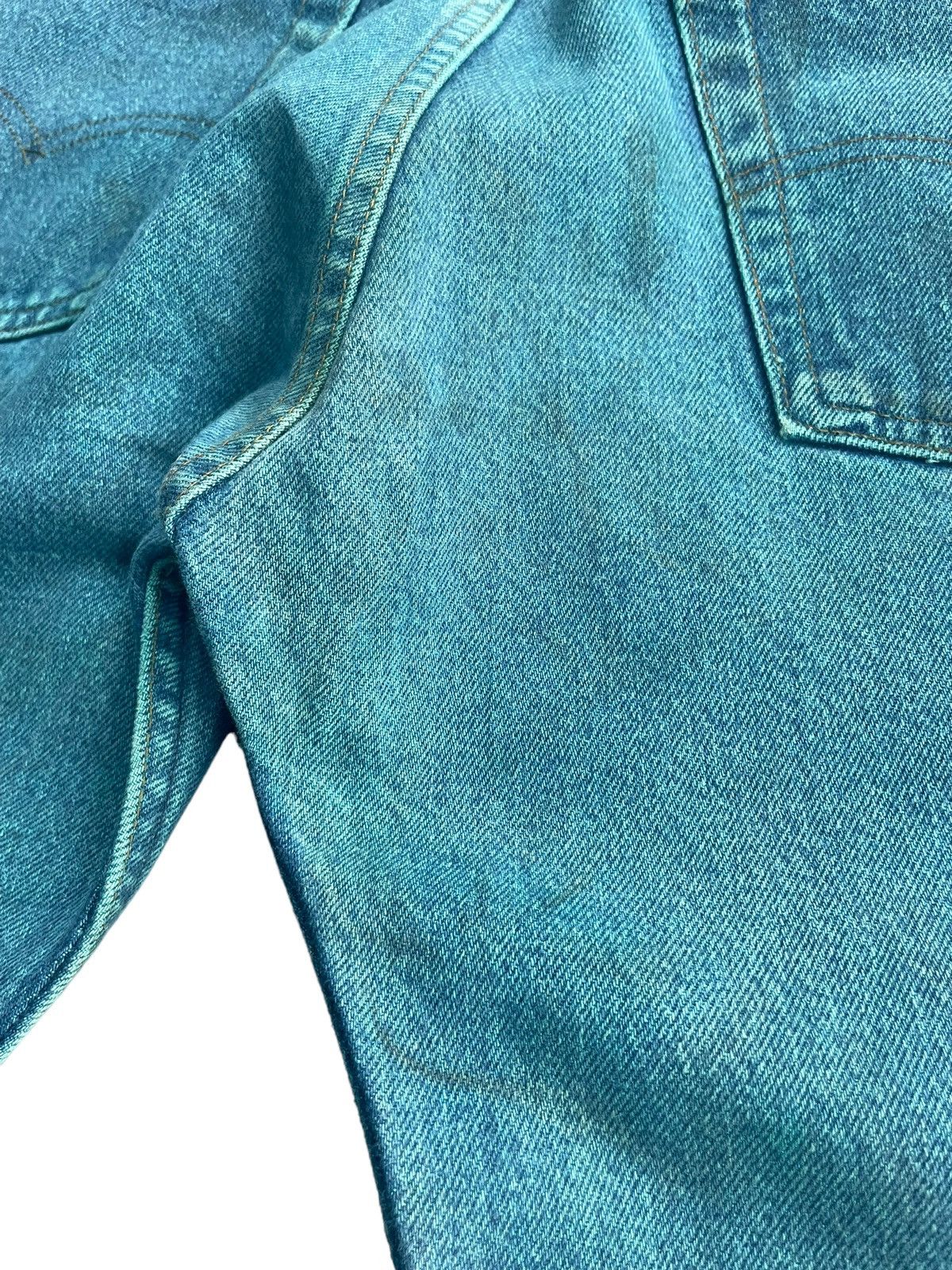 Levi's × Vintage Vintage 80’s Levis 505 Dye Green Denim Size US 33 - 9 Thumbnail