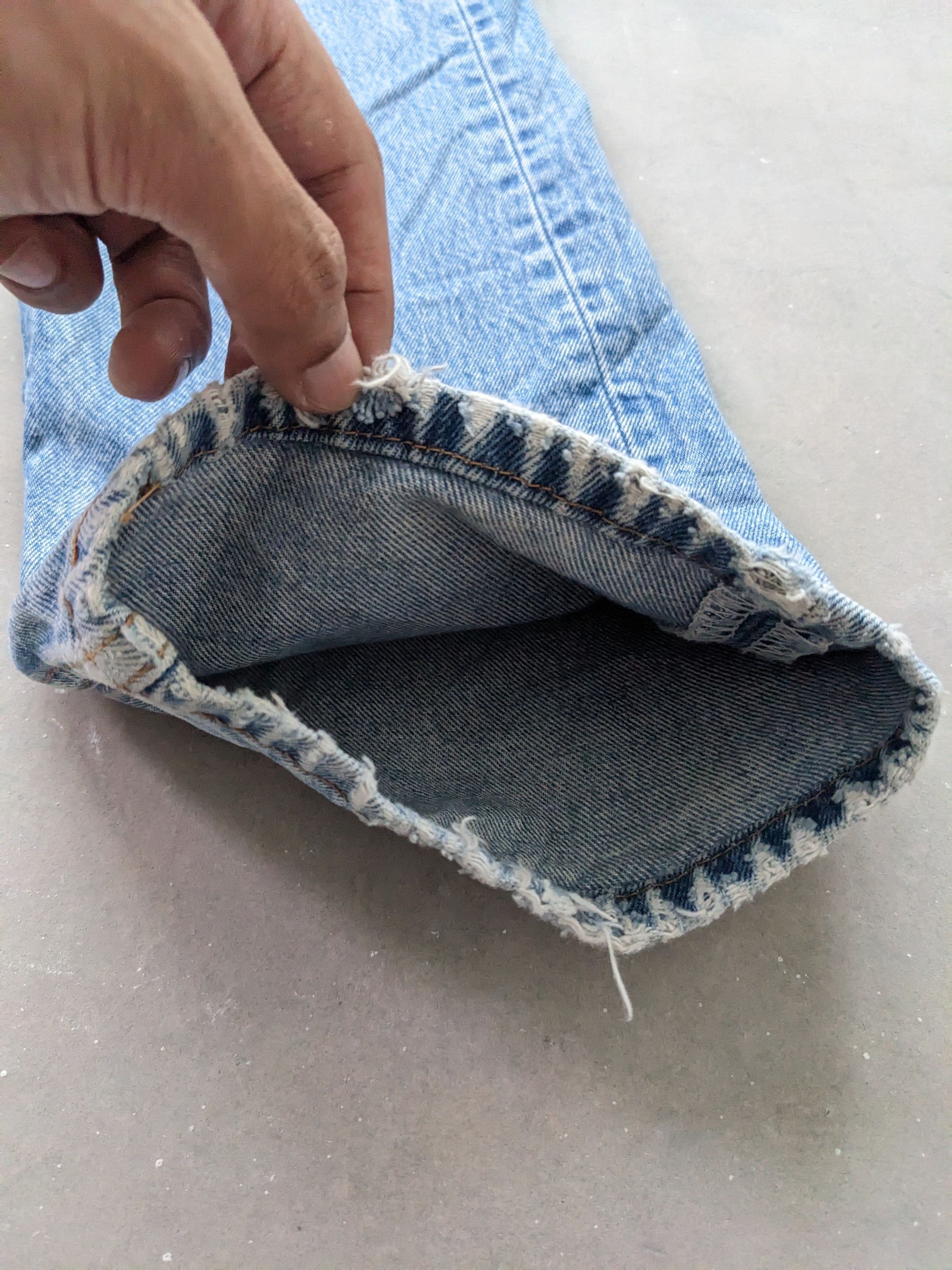 Levi's × Vintage OPEN ORDER 🔥 Vintage Levis 501 Sashiko Boro Custom Made Size US 30 / EU 46 - 10 Thumbnail