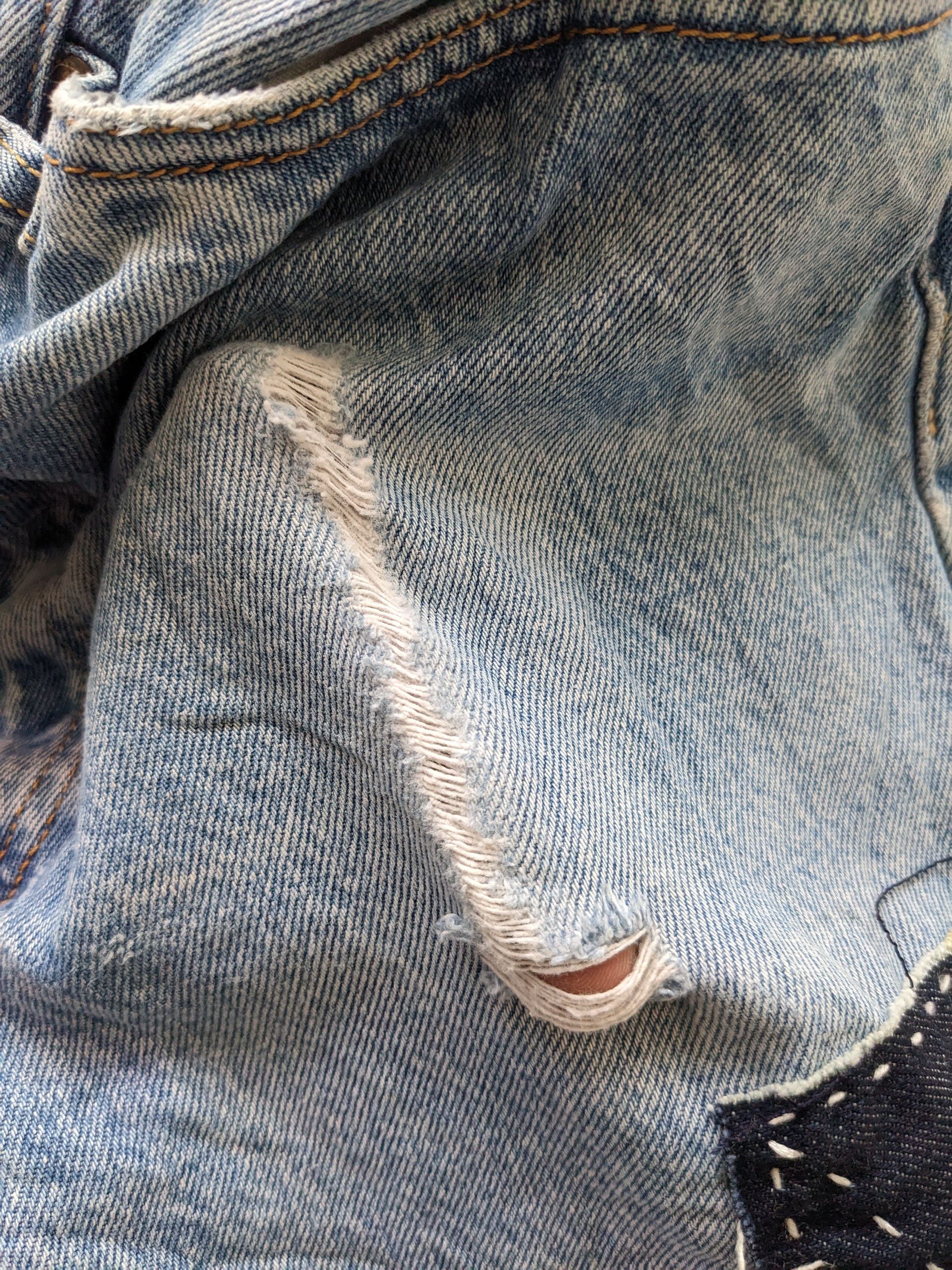Levi's × Vintage OPEN ORDER 🔥 Vintage Levis 501 Sashiko Boro Custom Made Size US 30 / EU 46 - 13 Thumbnail