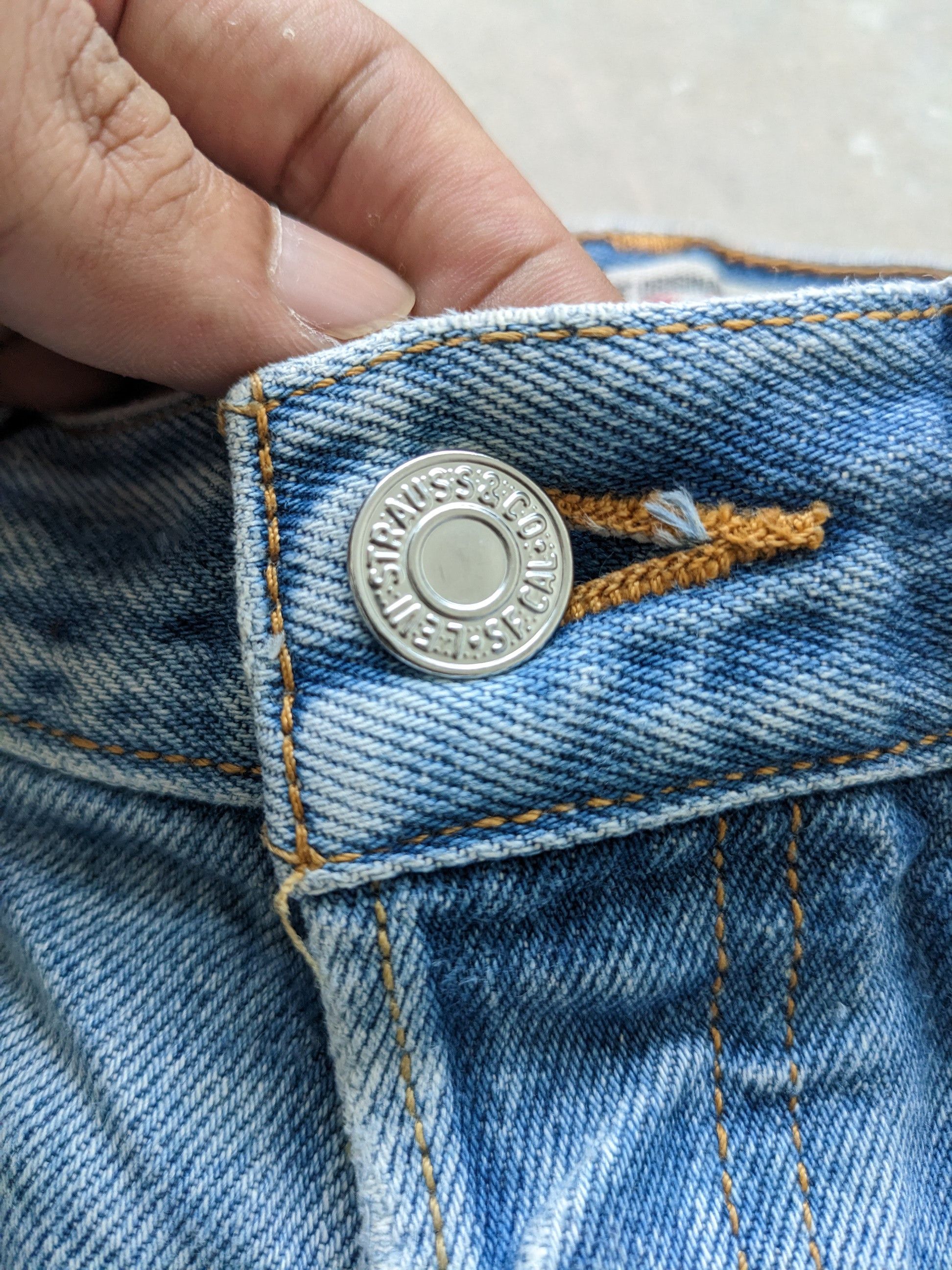Levi's × Vintage OPEN ORDER 🔥 Vintage Levis 501 Sashiko Boro Custom Made Size US 30 / EU 46 - 17 Thumbnail