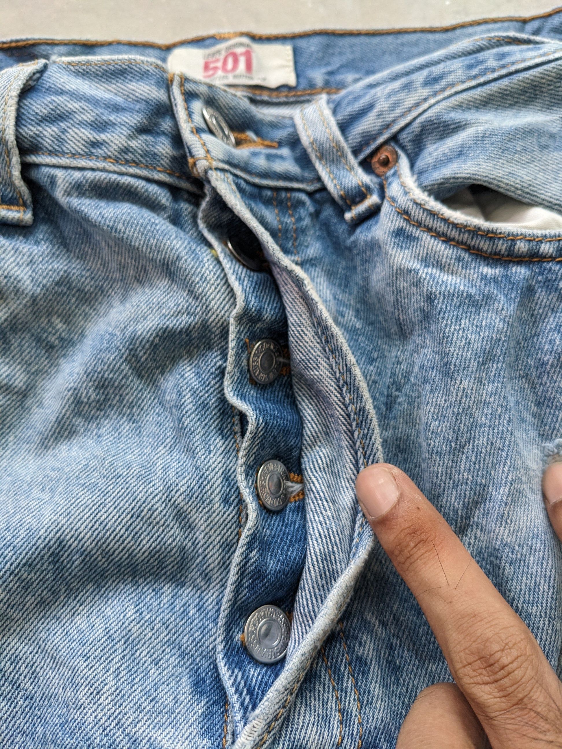 Levi's × Vintage OPEN ORDER 🔥 Vintage Levis 501 Sashiko Boro Custom Made Size US 30 / EU 46 - 16 Thumbnail