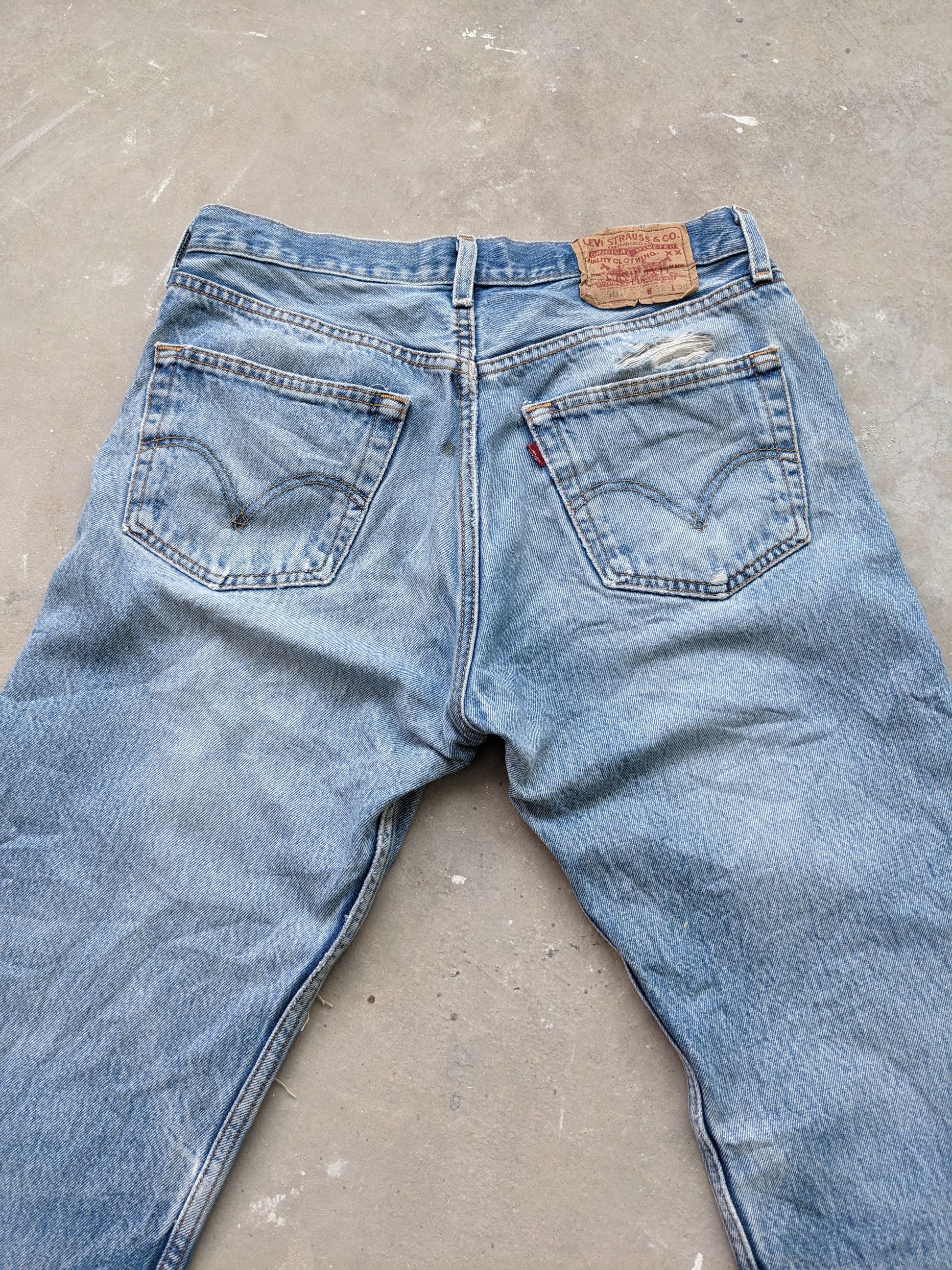 Levi's × Vintage OPEN ORDER 🔥 Vintage Levis 501 Sashiko Boro Custom Made Size US 30 / EU 46 - 12 Thumbnail