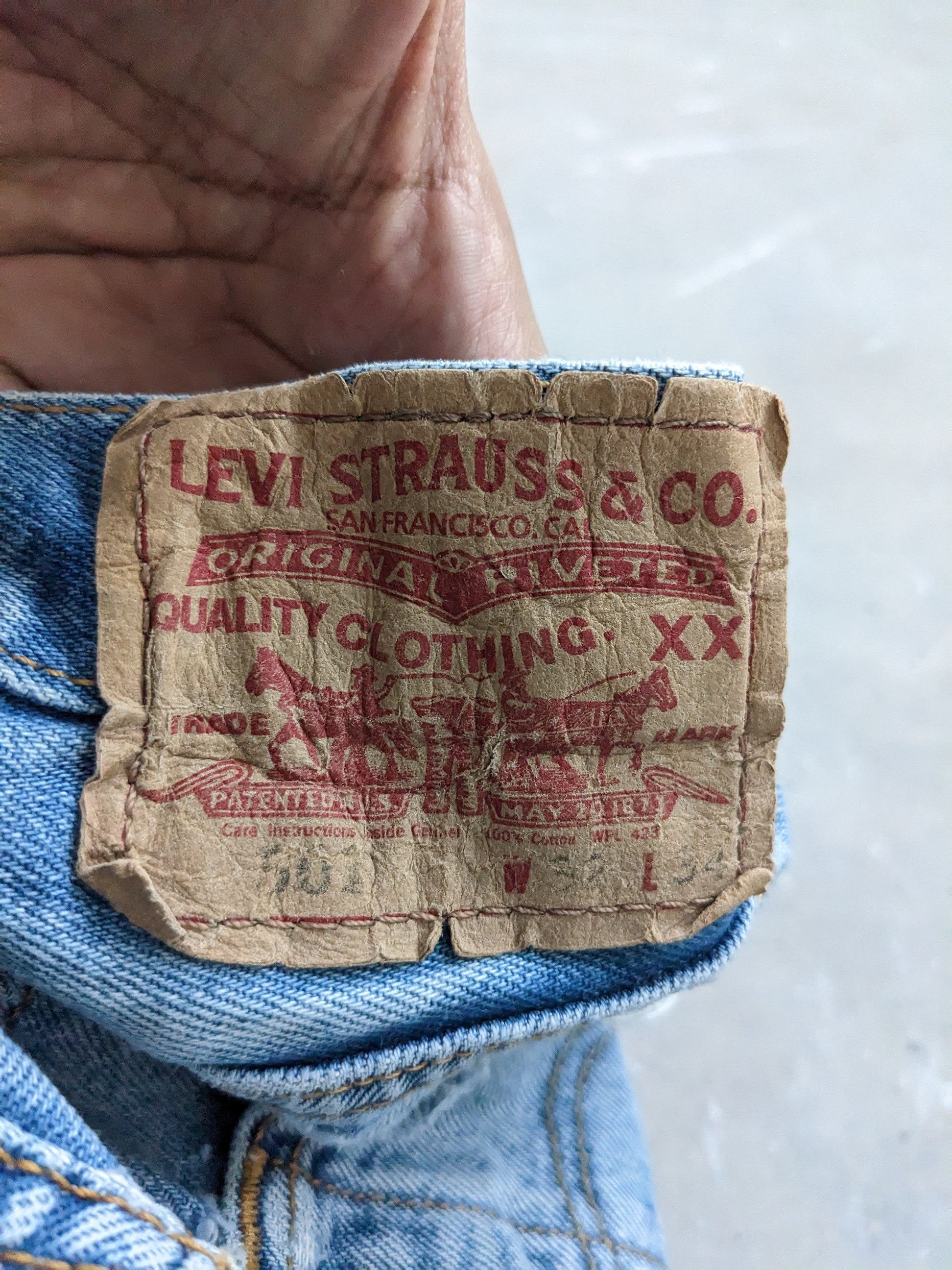 Levi's × Vintage OPEN ORDER 🔥 Vintage Levis 501 Sashiko Boro Custom Made Size US 30 / EU 46 - 5 Thumbnail