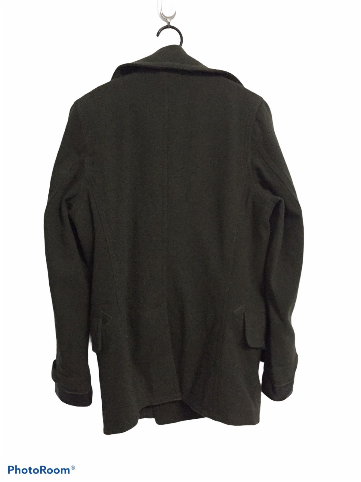 Nigel Cabourn Vtg 90s Nigel Cabourn Wool & Nylon Military Style Pea Coat Size US S / EU 44-46 / 1 - 3 Thumbnail