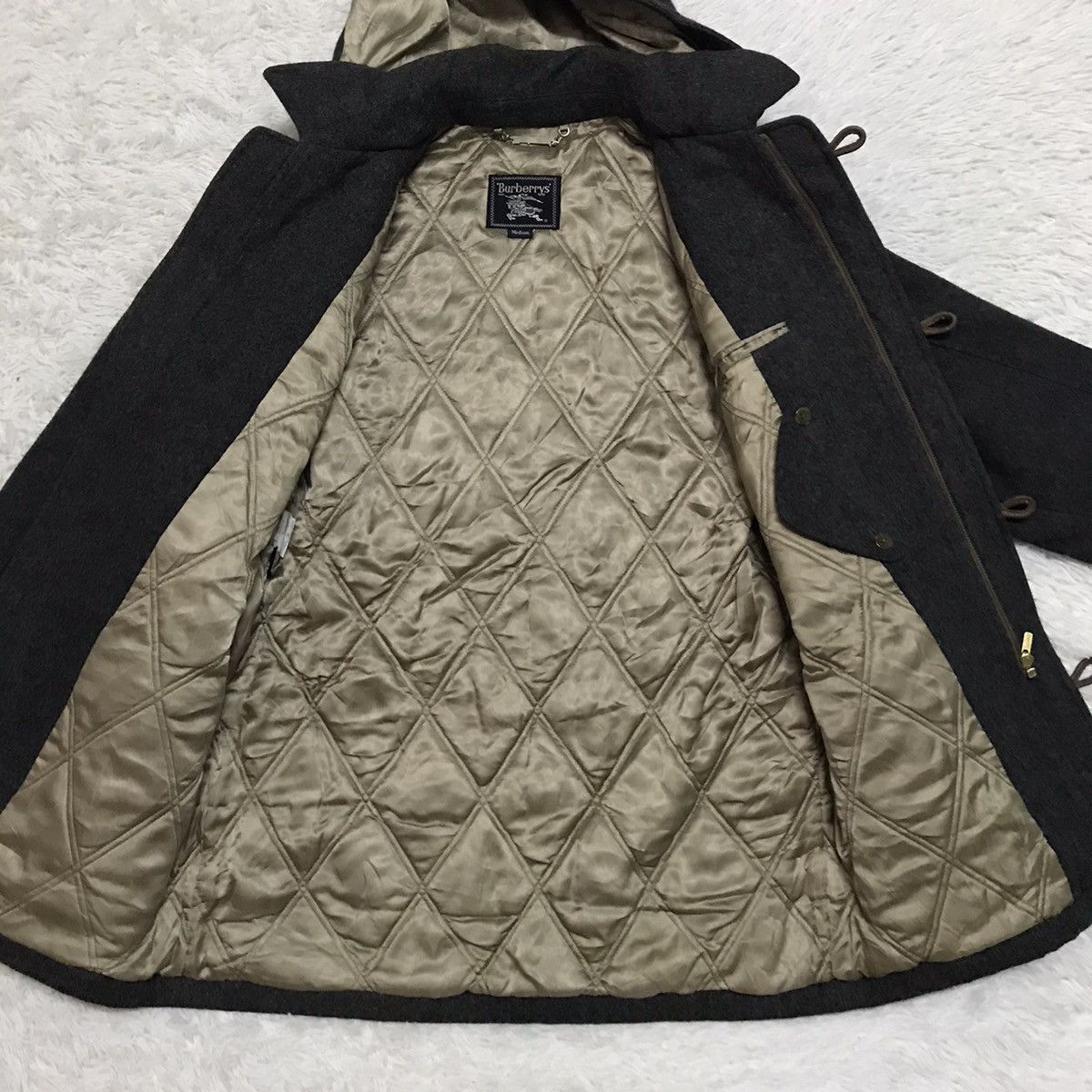 Burberry Burberrys Wool Mid Jacket Hooded Size US M / EU 48-50 / 2 - 10 Thumbnail