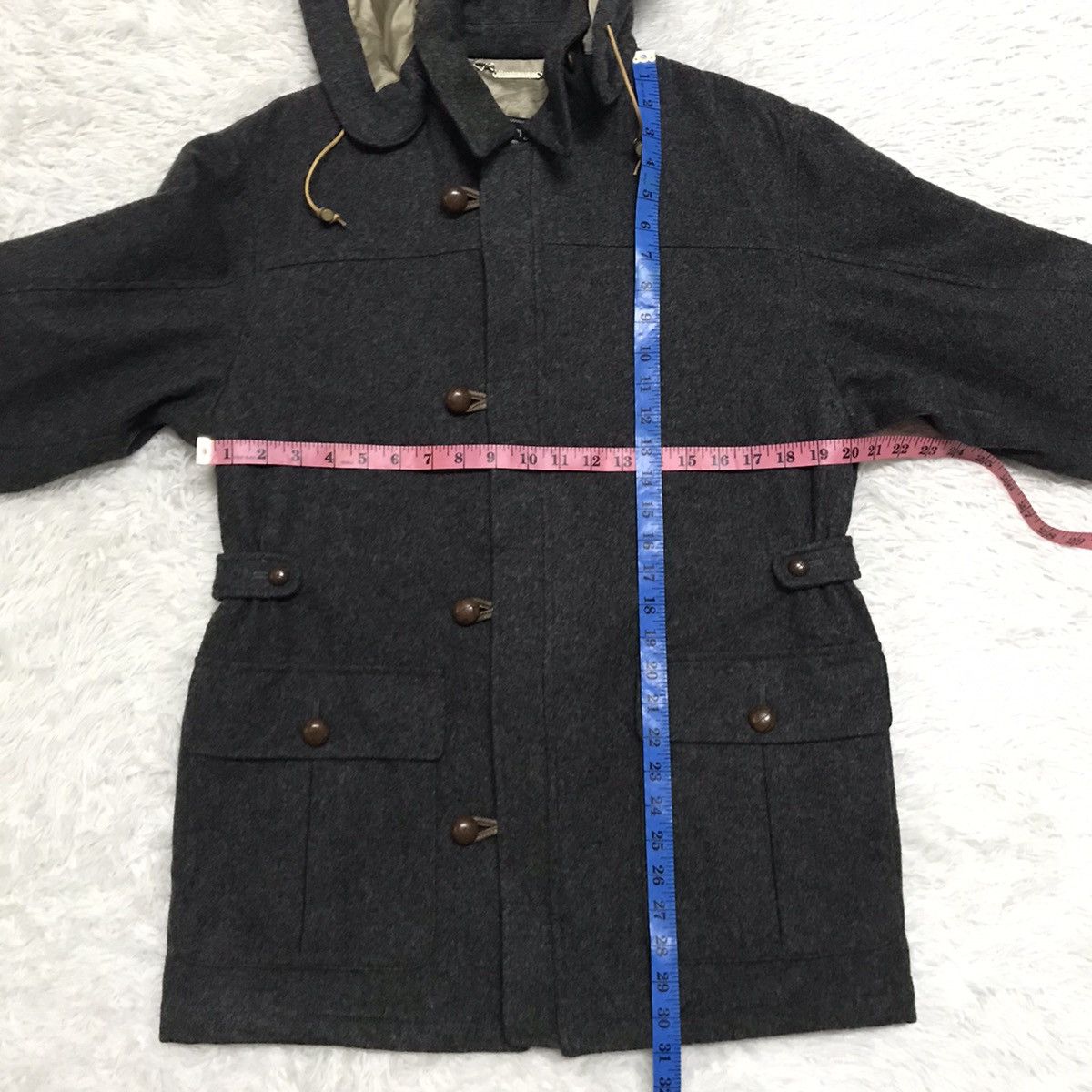 Burberry Burberrys Wool Mid Jacket Hooded Size US M / EU 48-50 / 2 - 14 Thumbnail